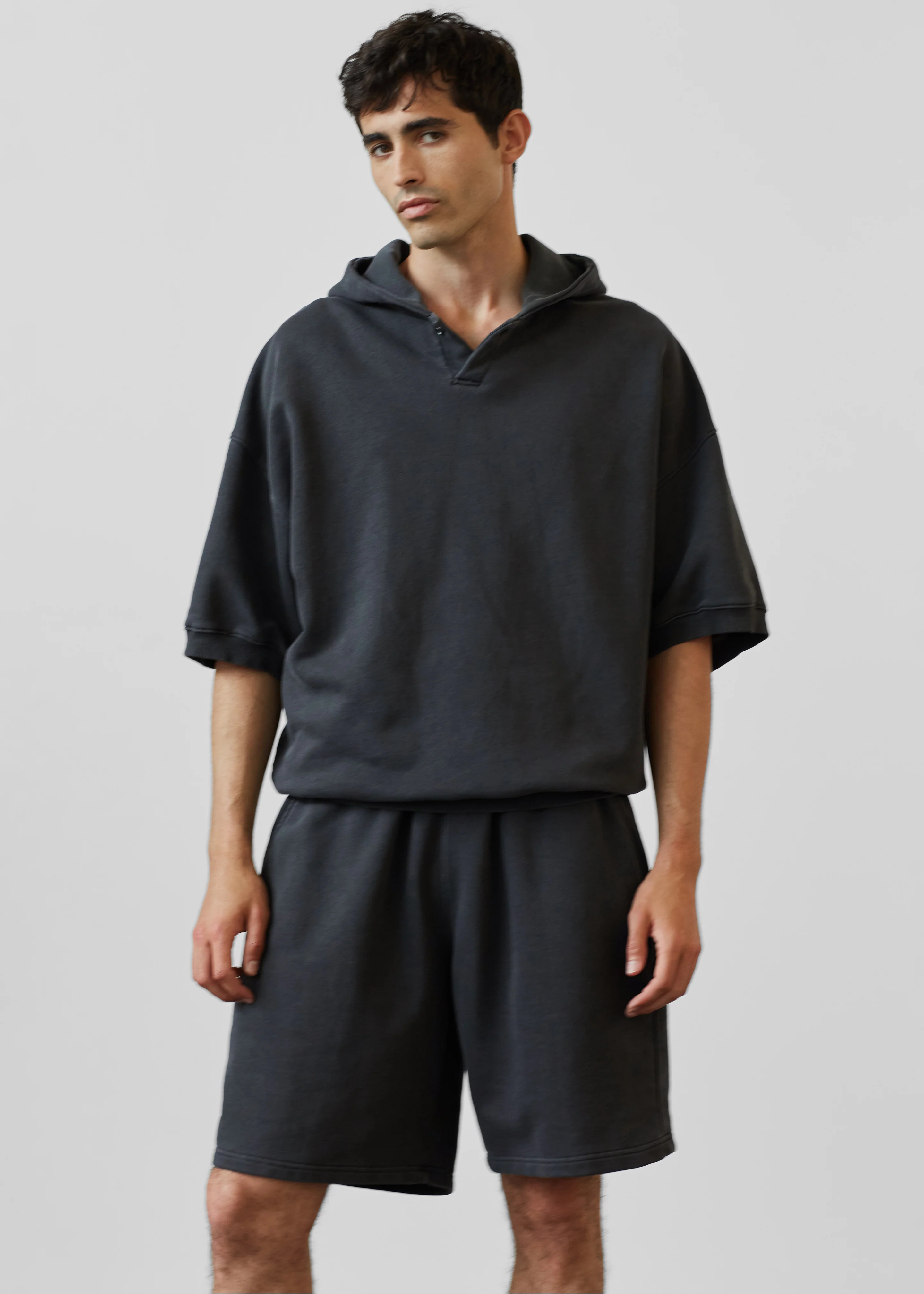 Christian Short Sleeve Hoodie - Charcoal - Image 7