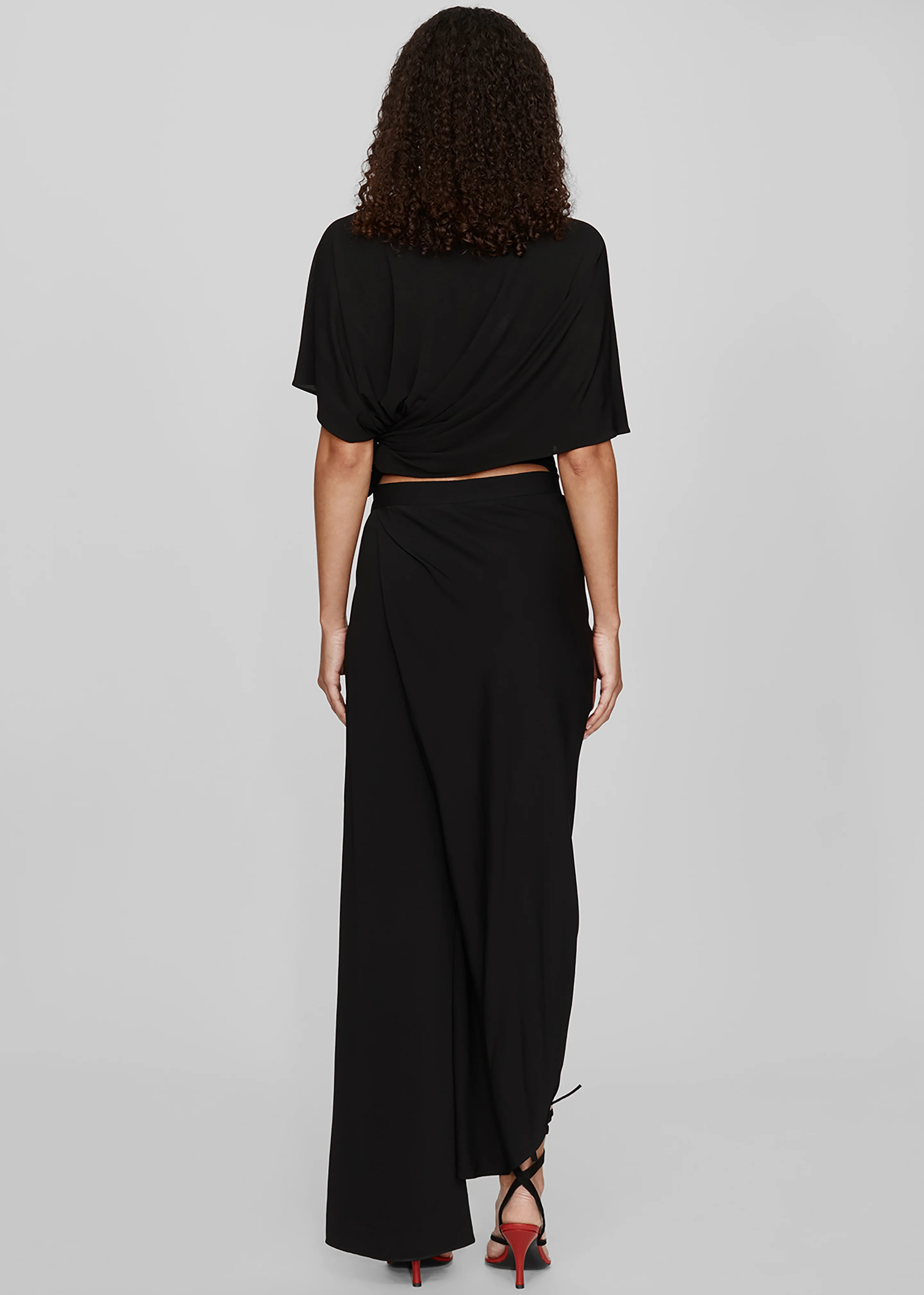 Christopher Esber Coiled Jersey Tee - Black - Image 5