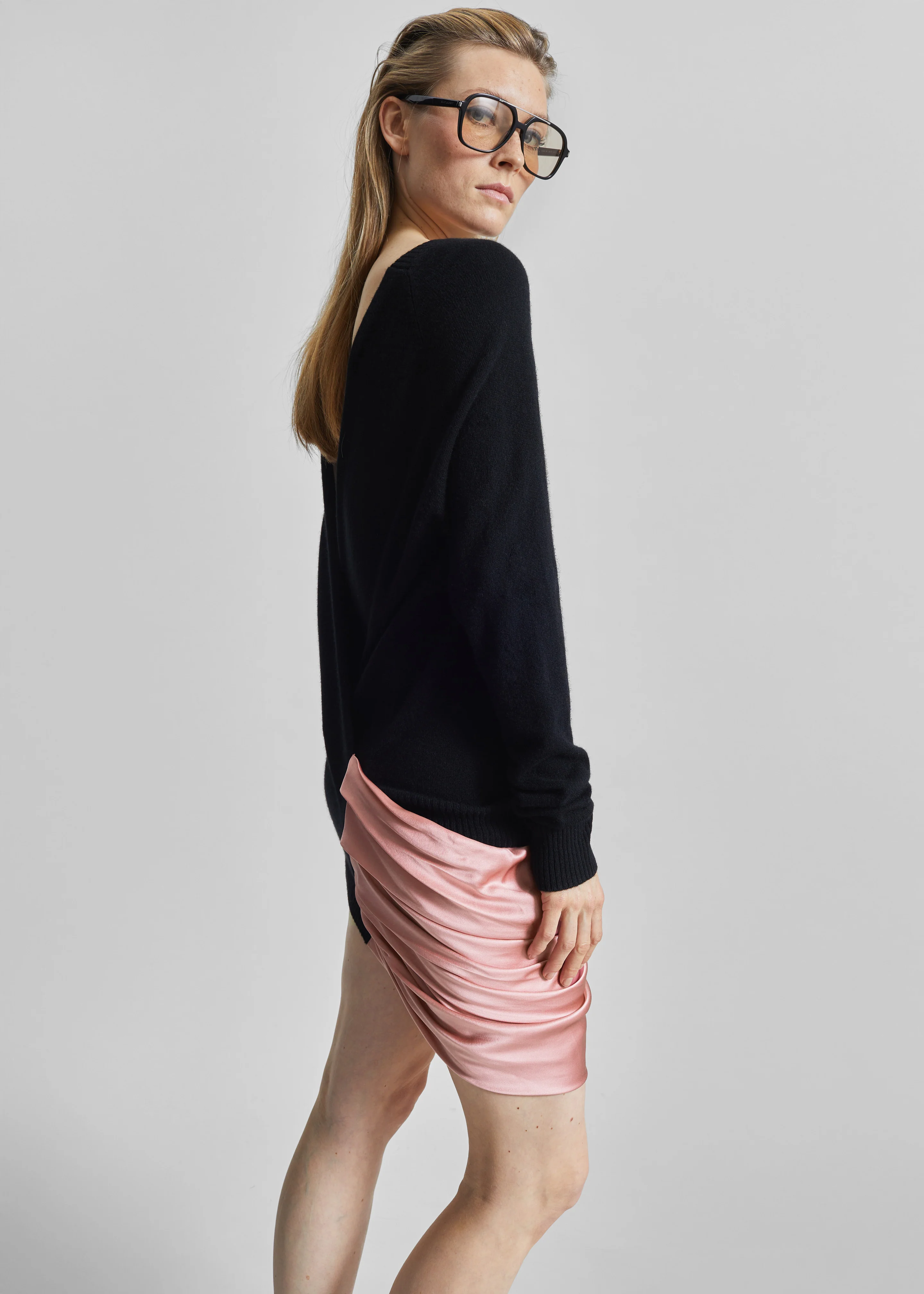 Christopher Esber Monument Cummerbund Silk Mini Dress - Neapolitan - Image 4