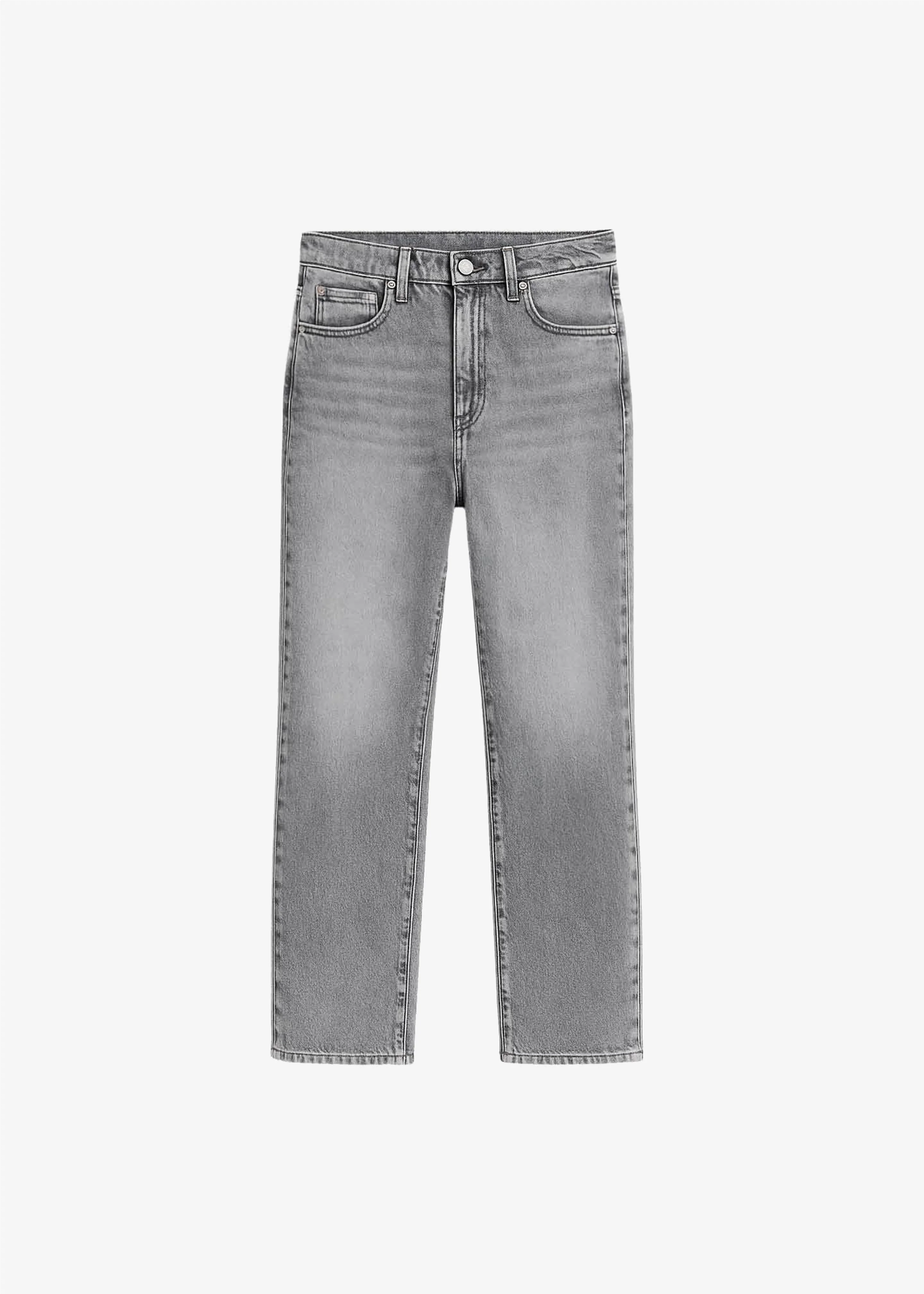 Cig Straight Jeans - Grey Wash - Image 7