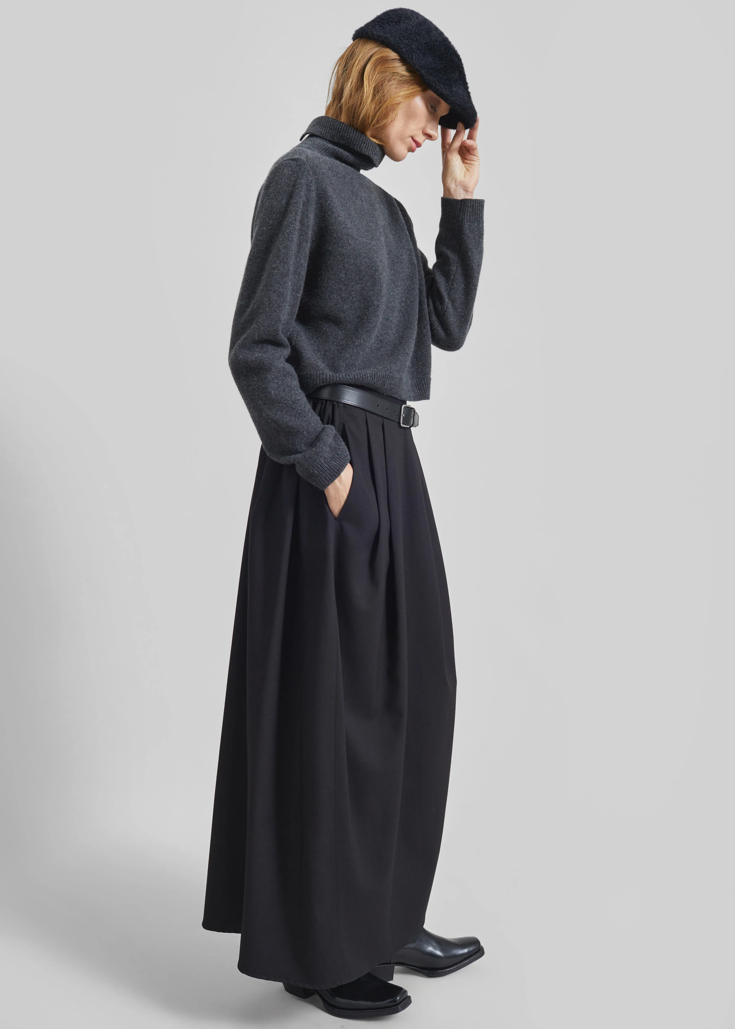 Claremont Cocoon Skirt - Black - Image 4