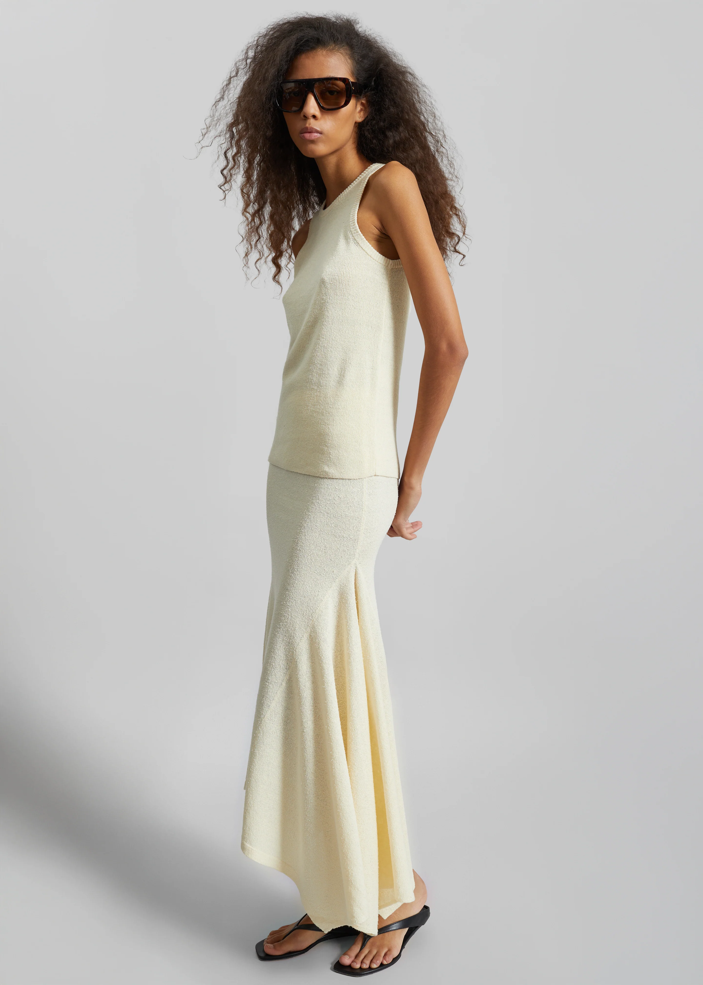 CO Knit Skirt - Cream - Image 3