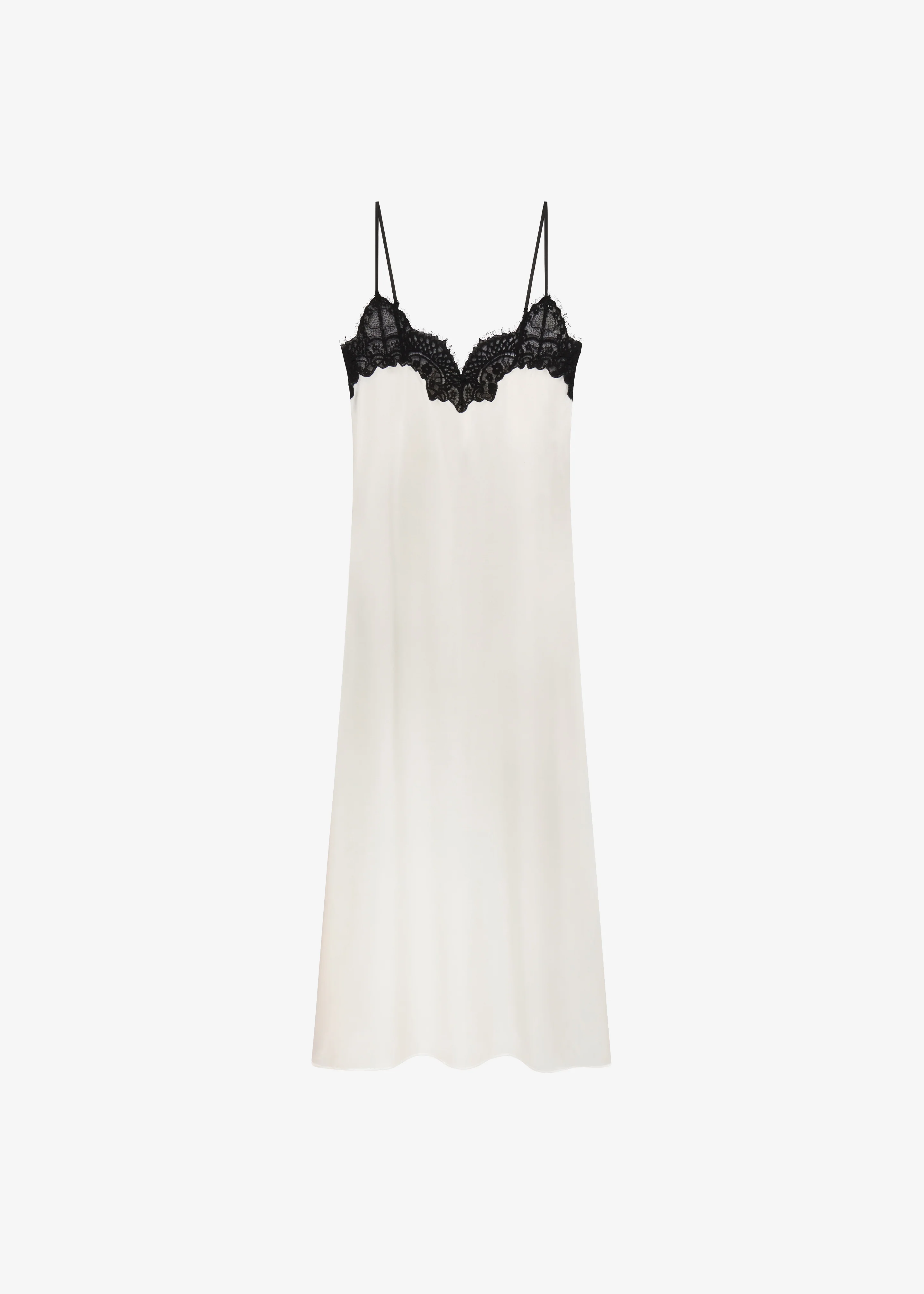 CO Lace Cami Dress - Ivory - Image 6