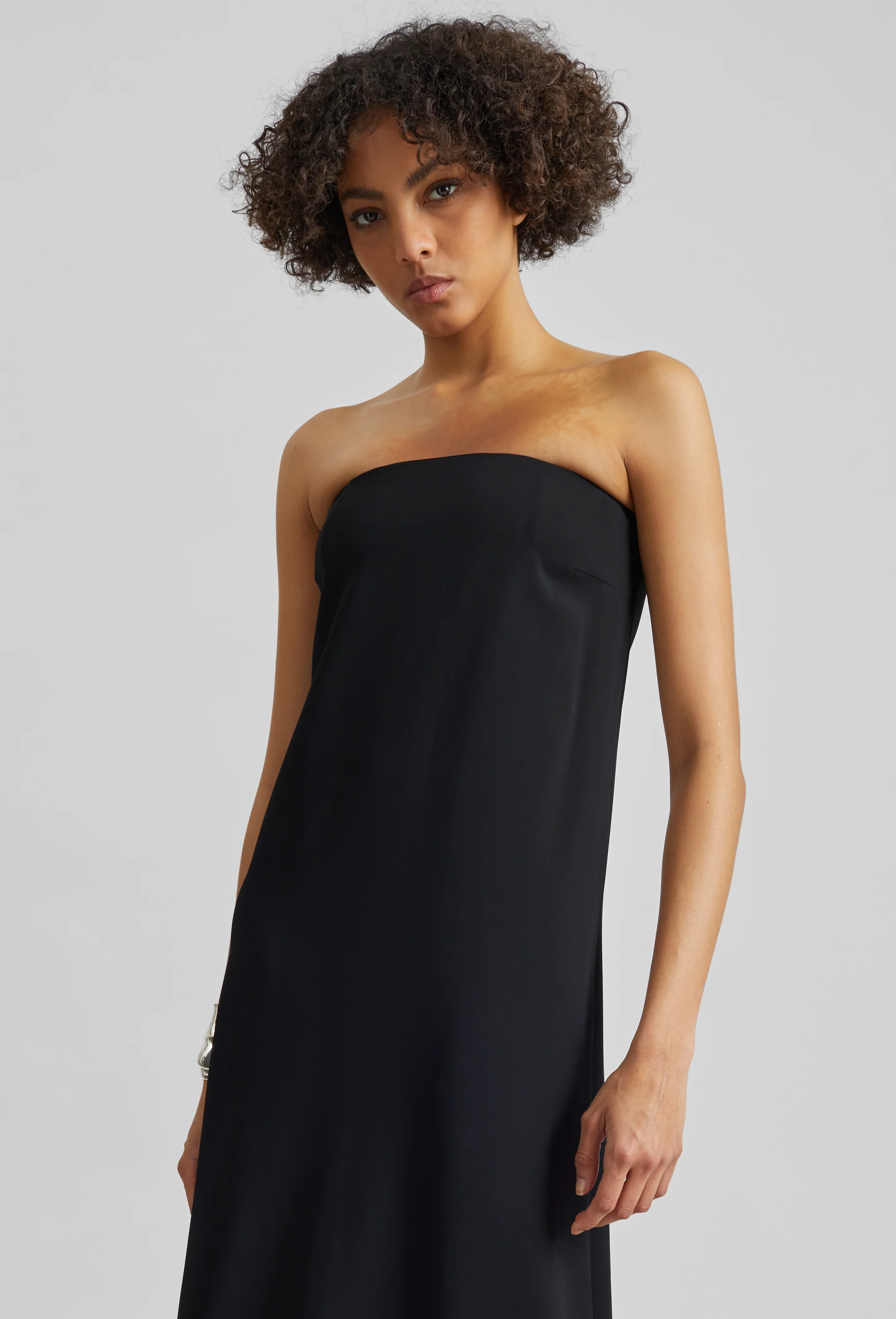 CO Strapless Dress - Black - Image 2