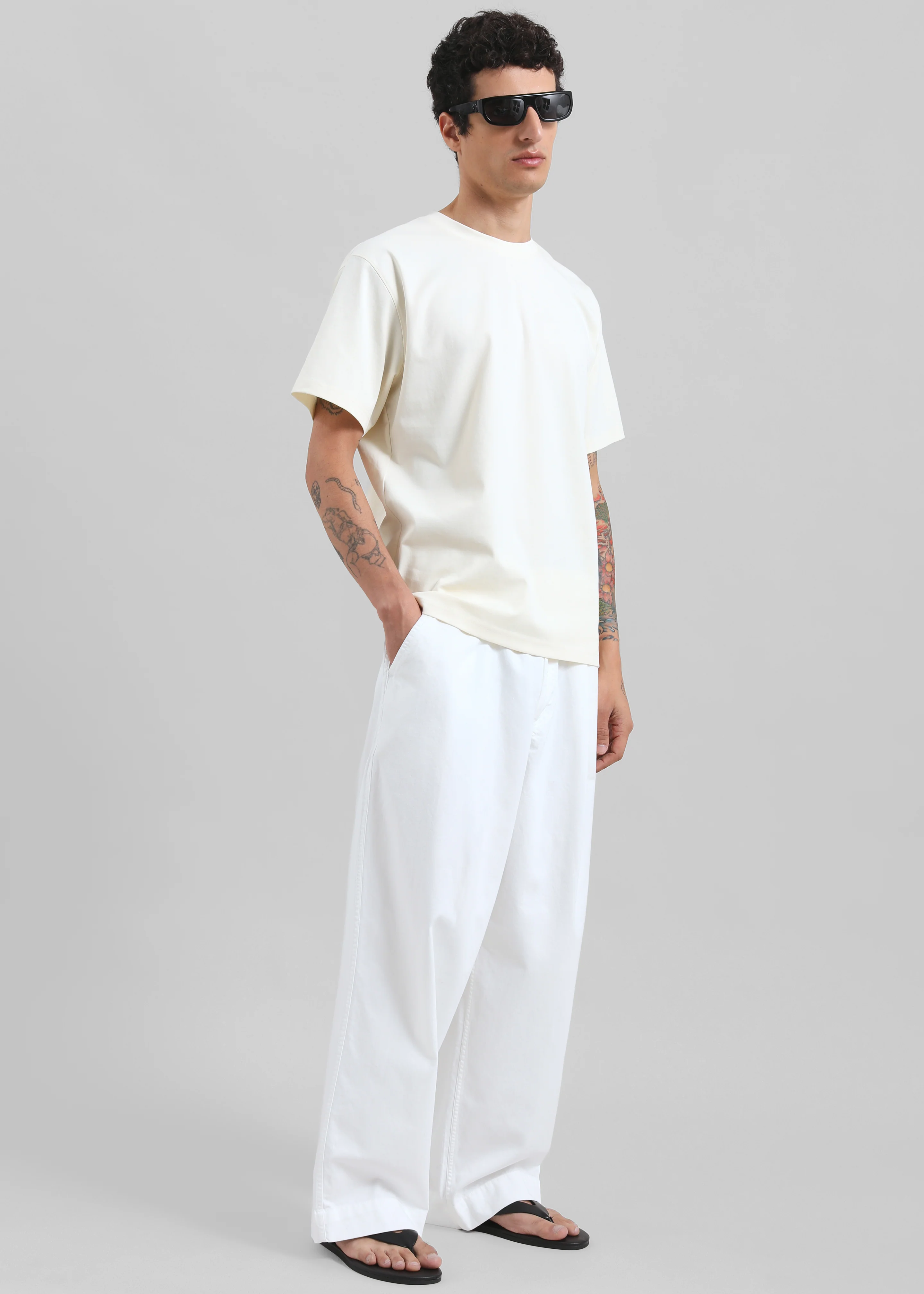 Colebee Soft Jersey T-Shirt - Cream - Image 3