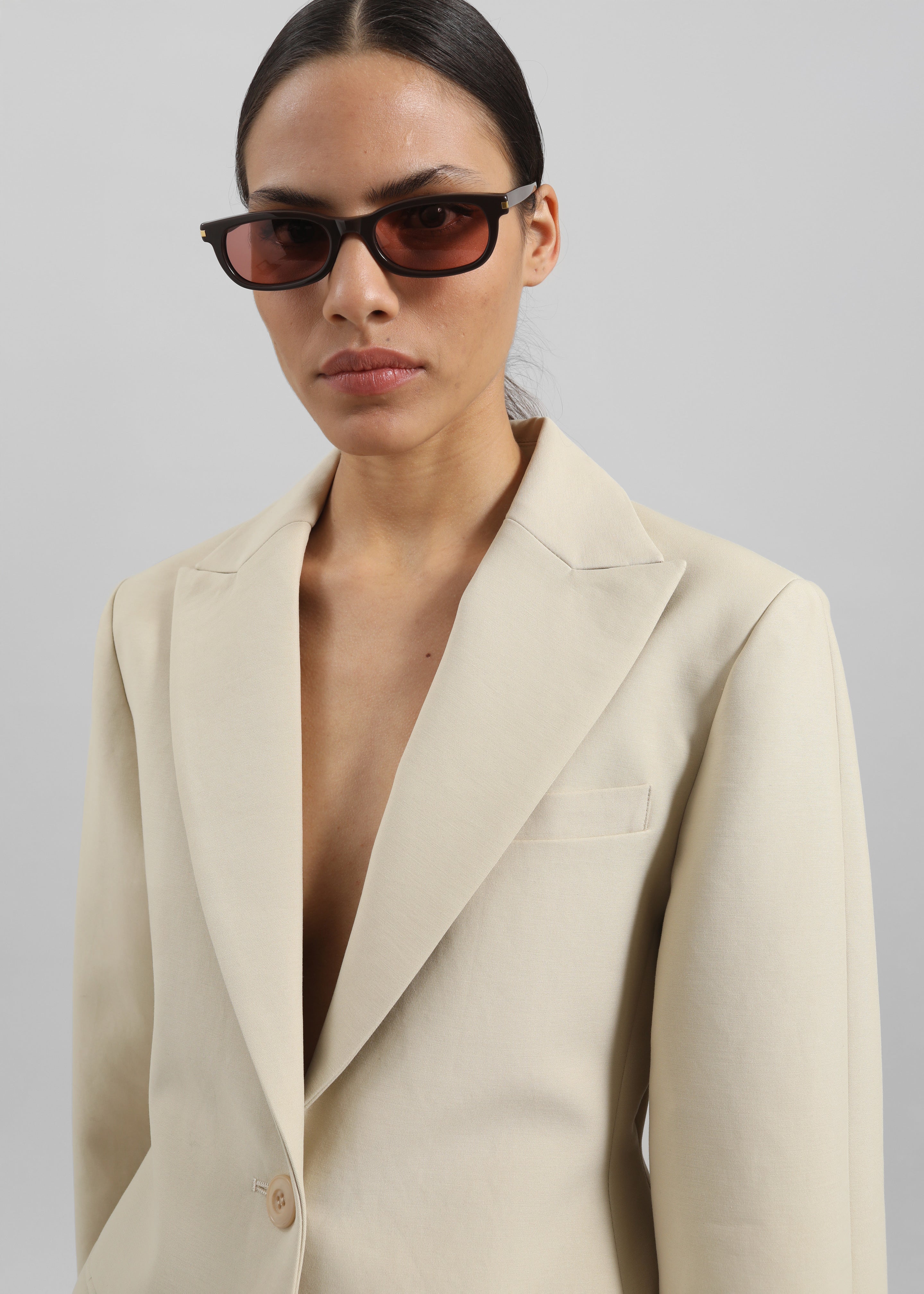 Colette Hourglass Blazer - Beige - Image 5