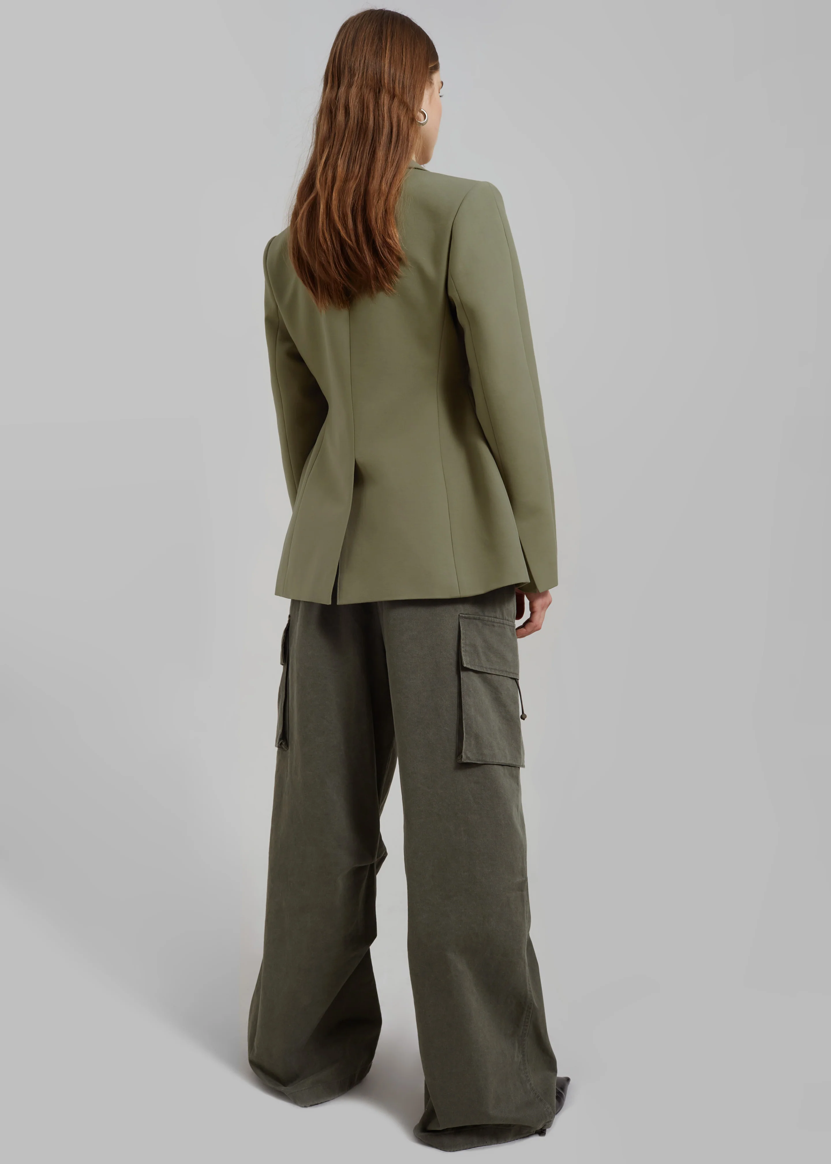 Colette Hourglass Blazer - Khaki - Image 10