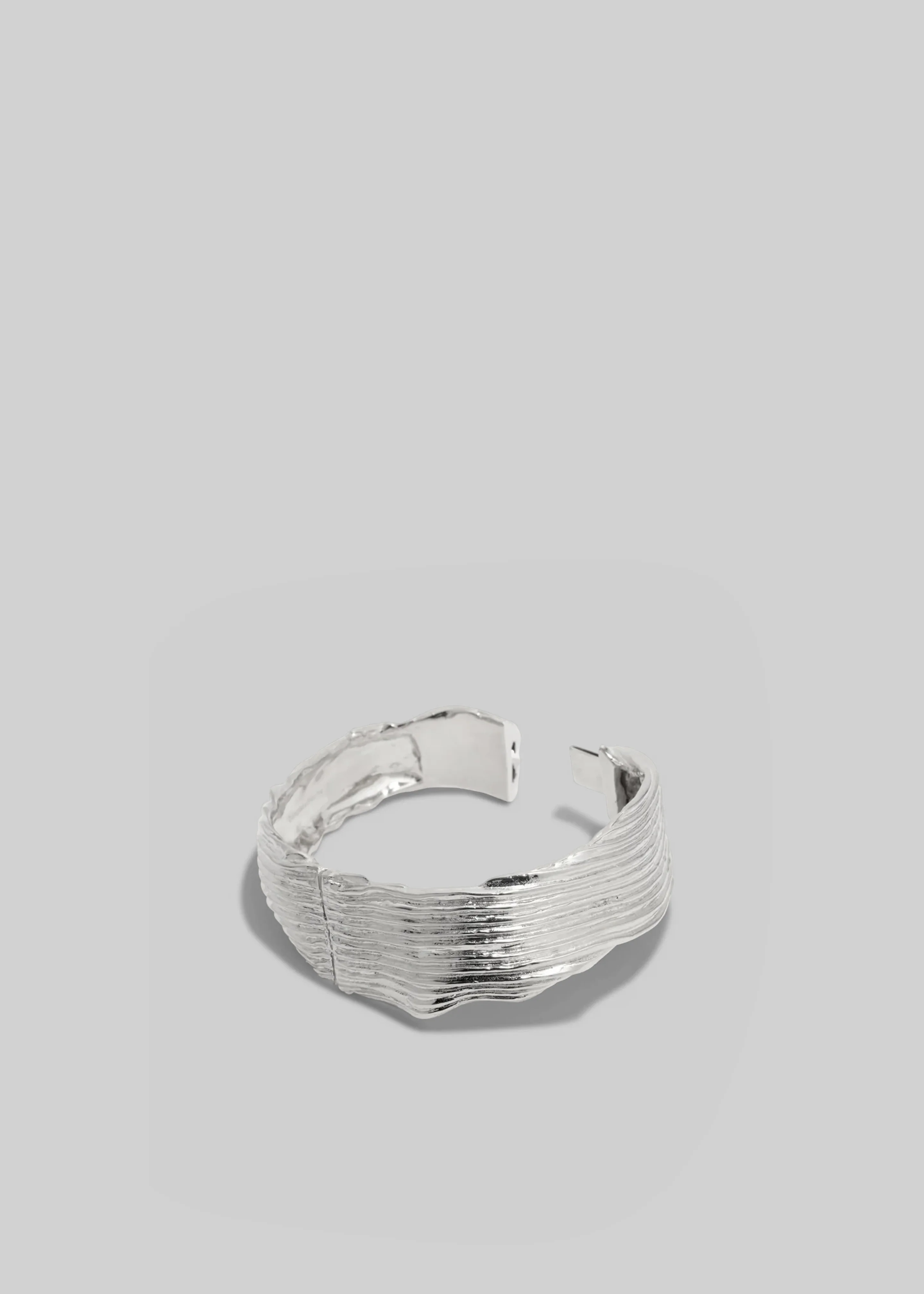 Completedworks Pleated Cuff - Silver