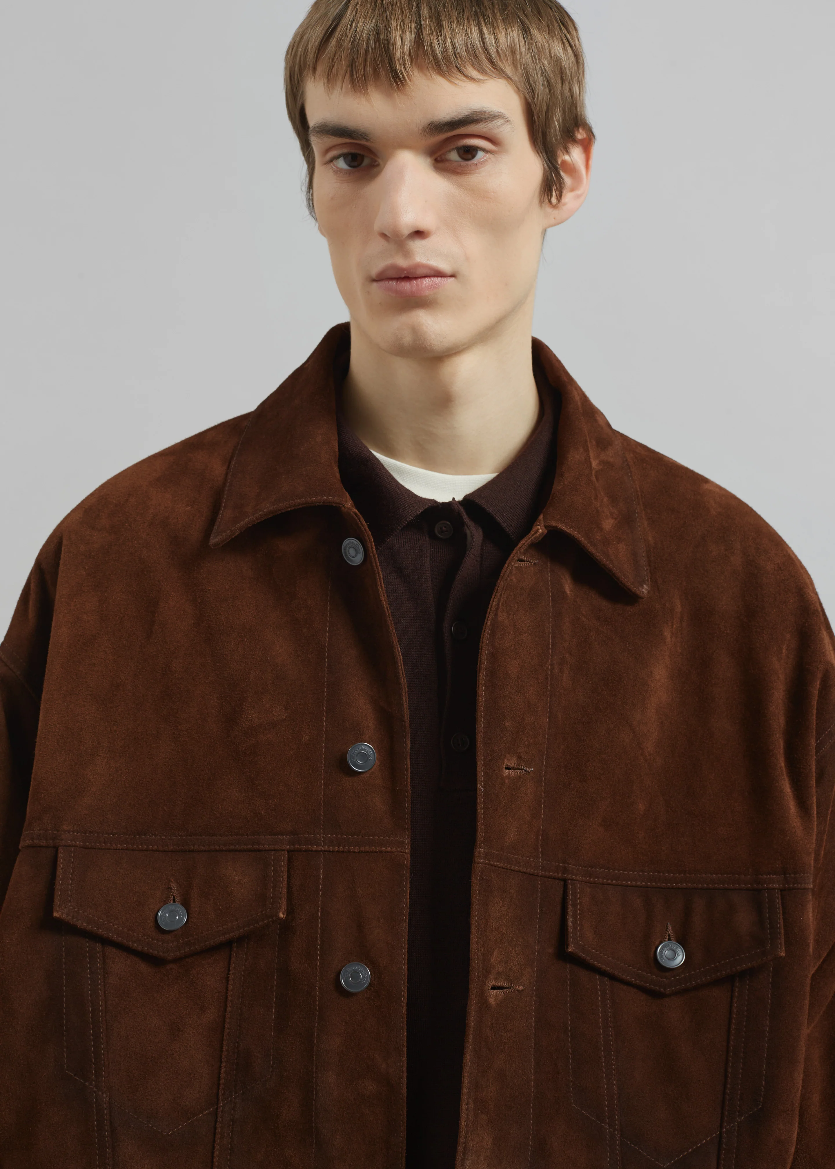 Conan Suede Jacket - Brown - Image 4