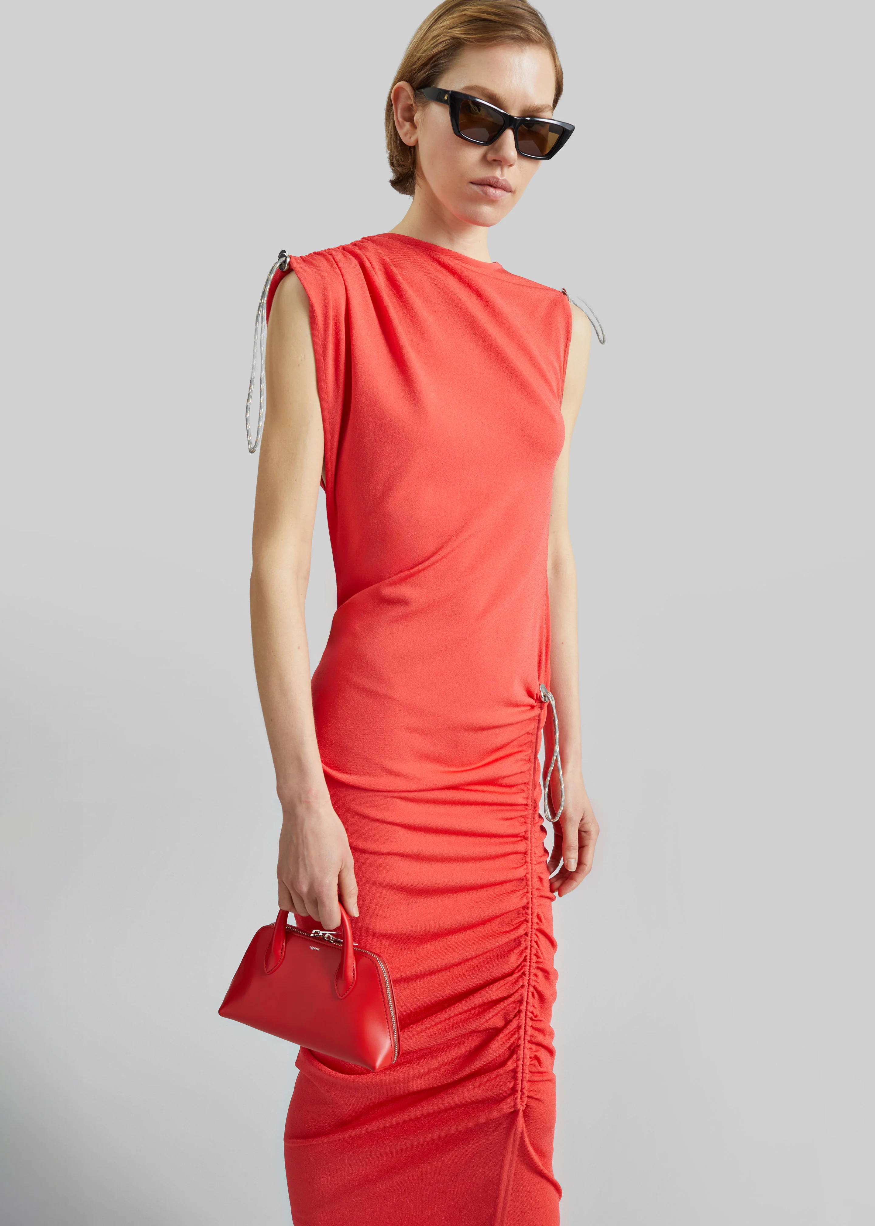 Coperni Adjustable Knit Dress - Red - Image 6