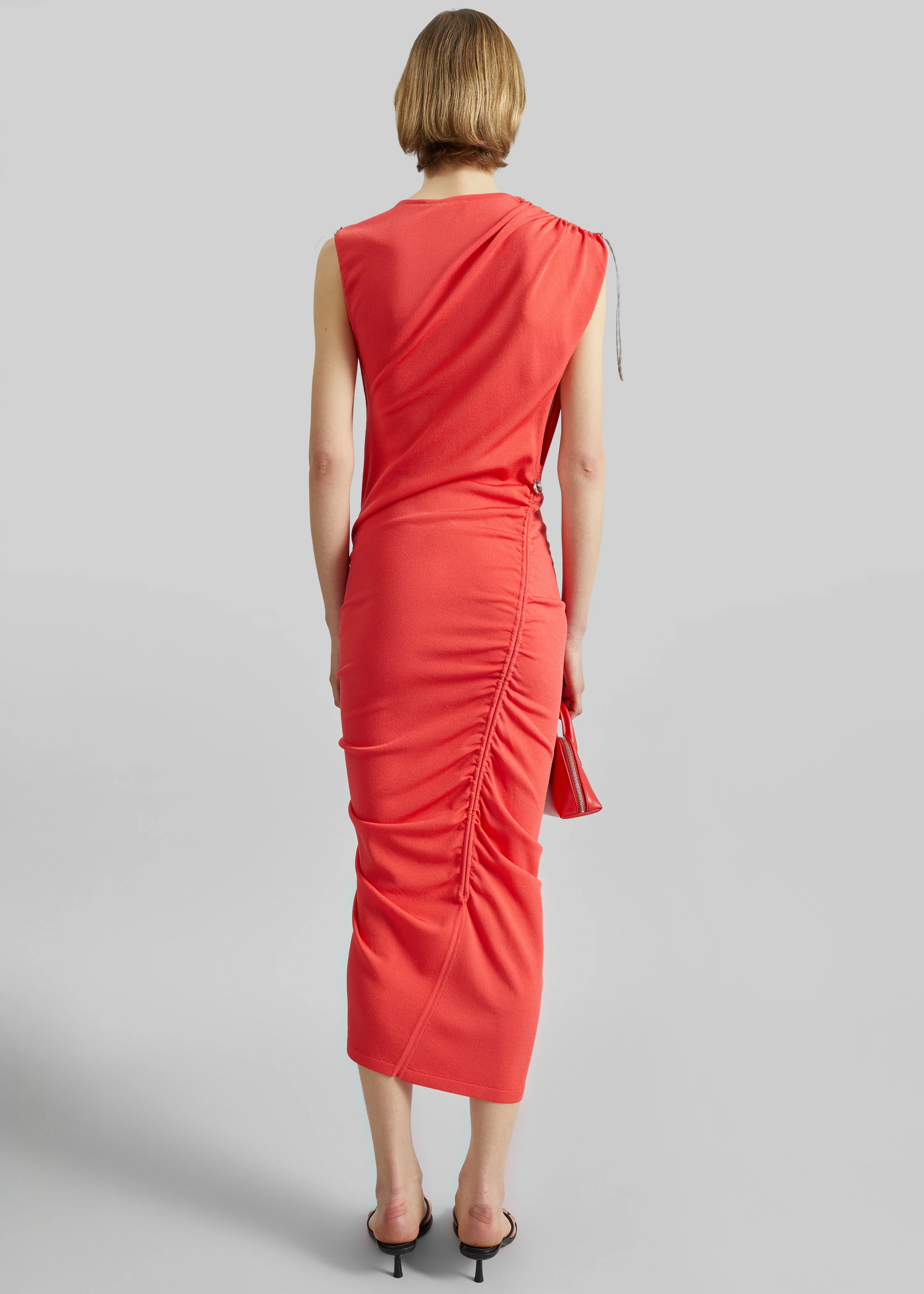 Coperni Adjustable Knit Dress - Red - Image 7