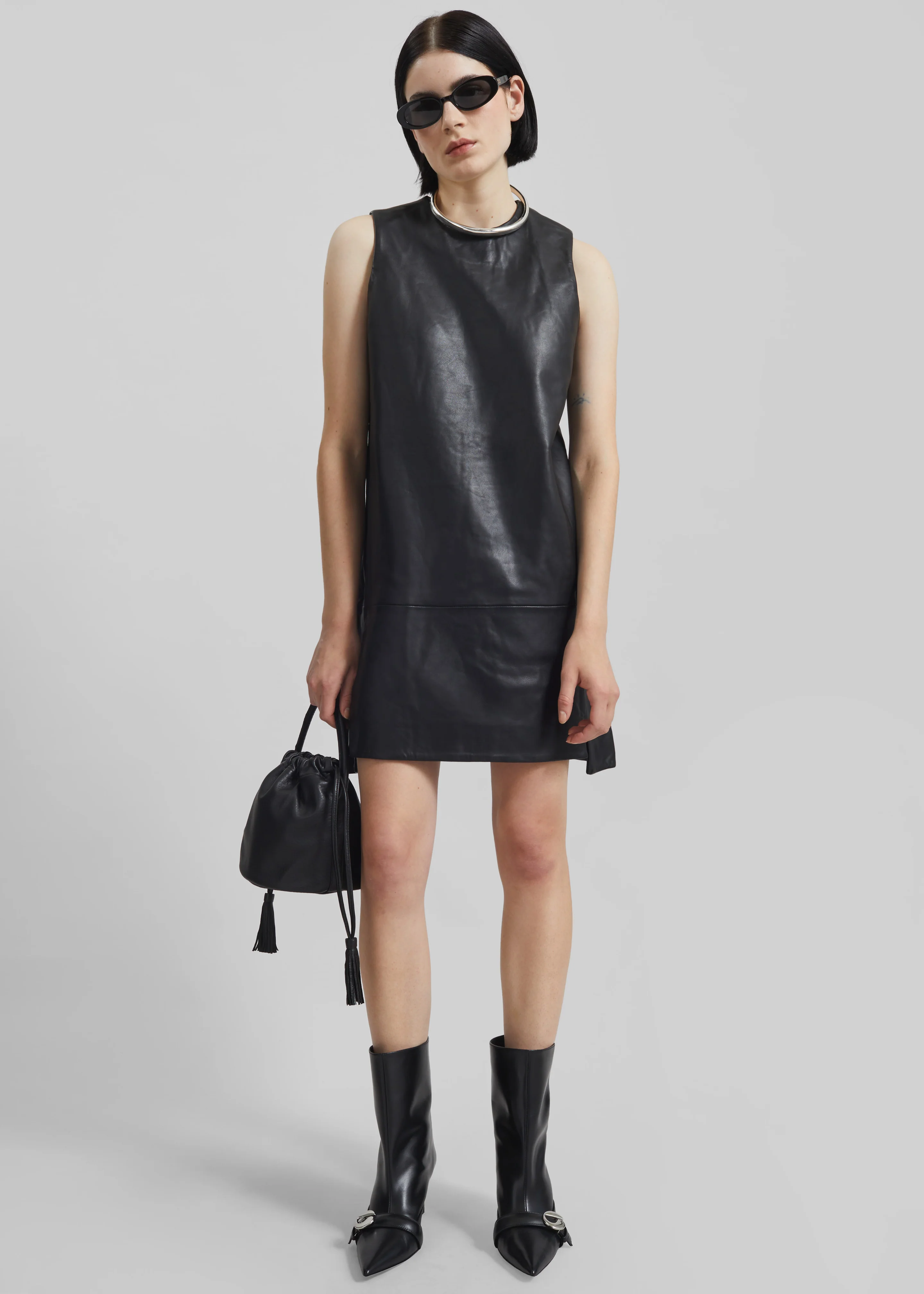 Coperni Ankle Heeled Belt Boots - Black - Image 4