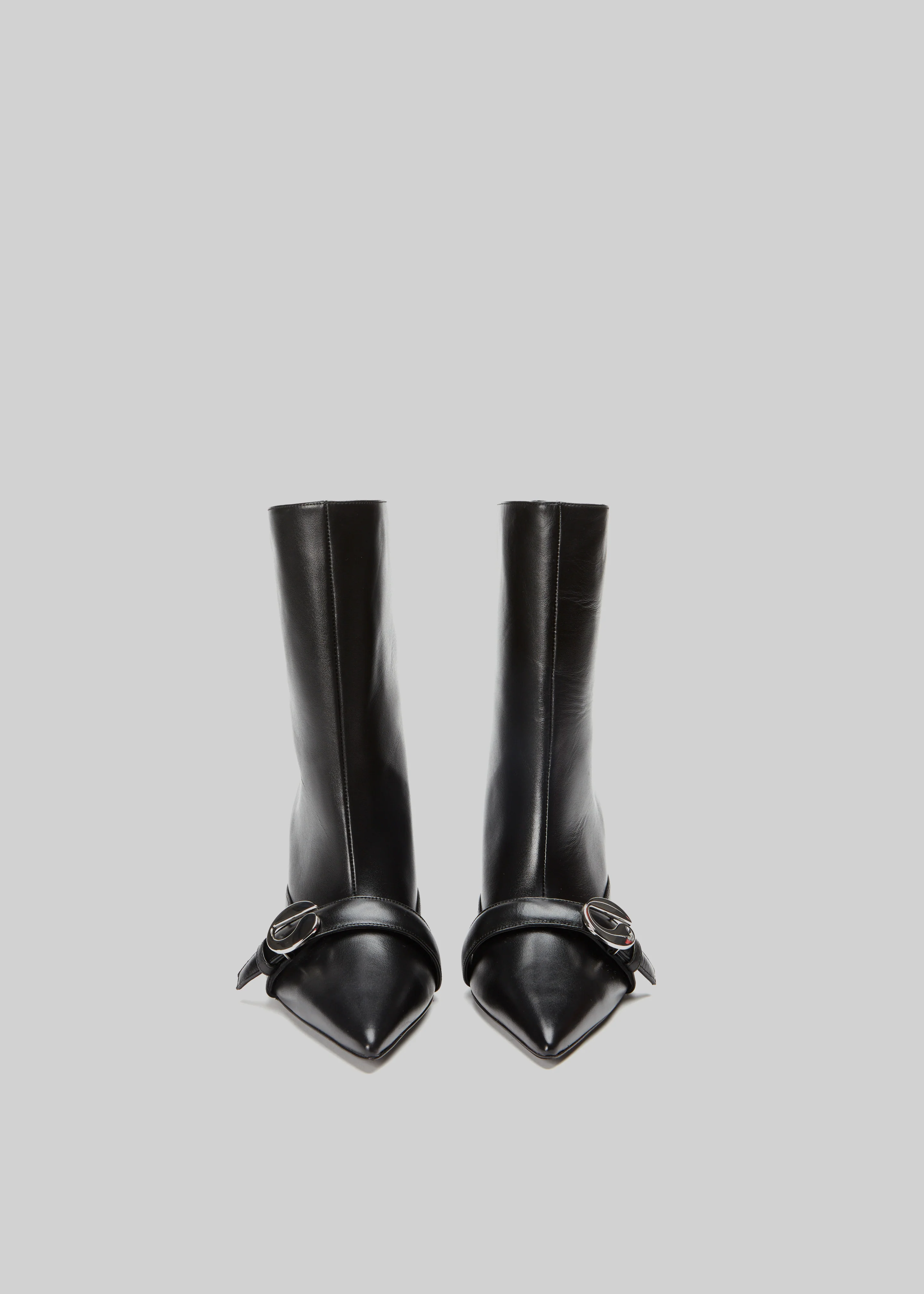 Coperni Ankle Heeled Belt Boots - Black - Image 5