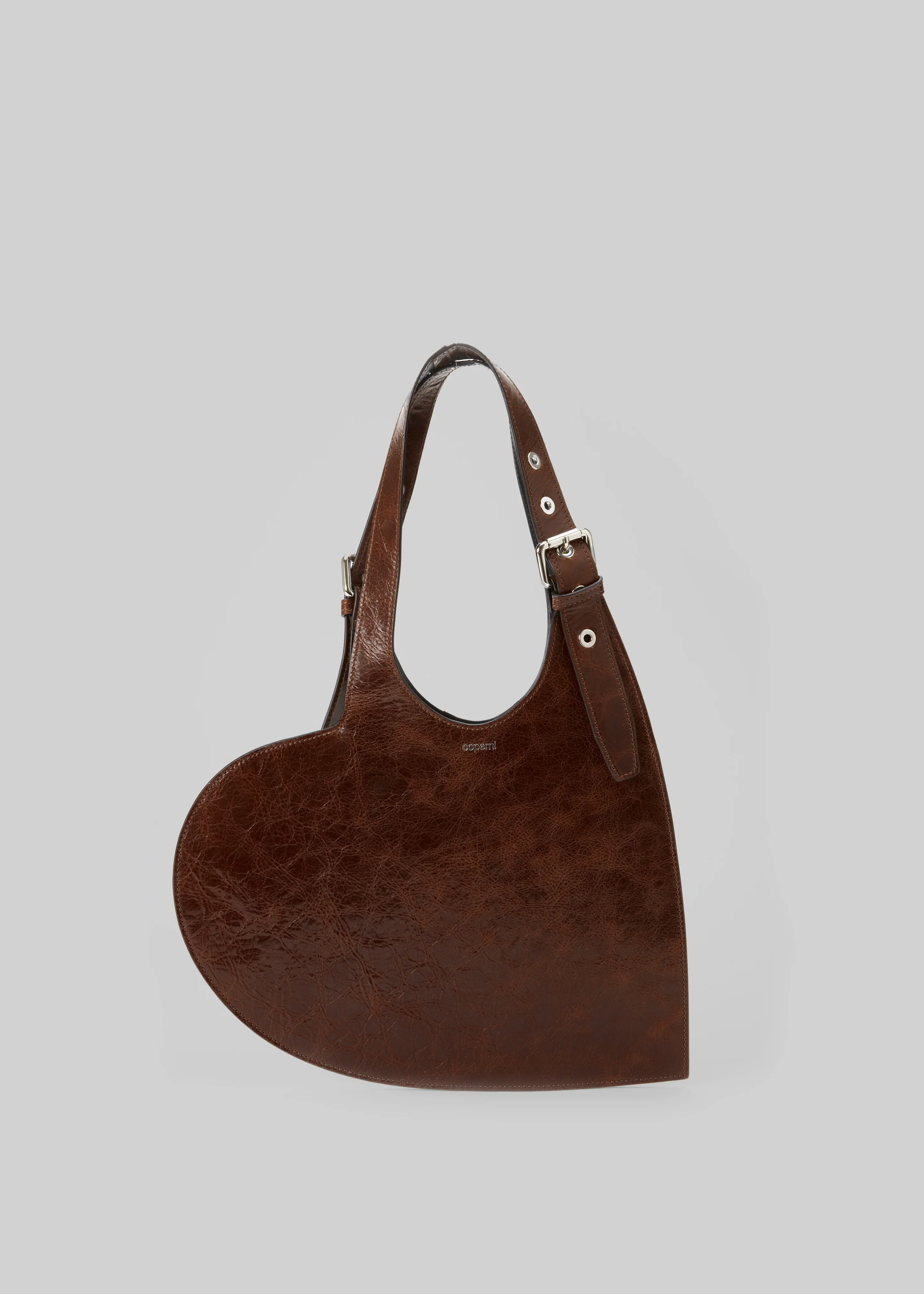 Coperni Belt Heart Tote Bag - Brown
