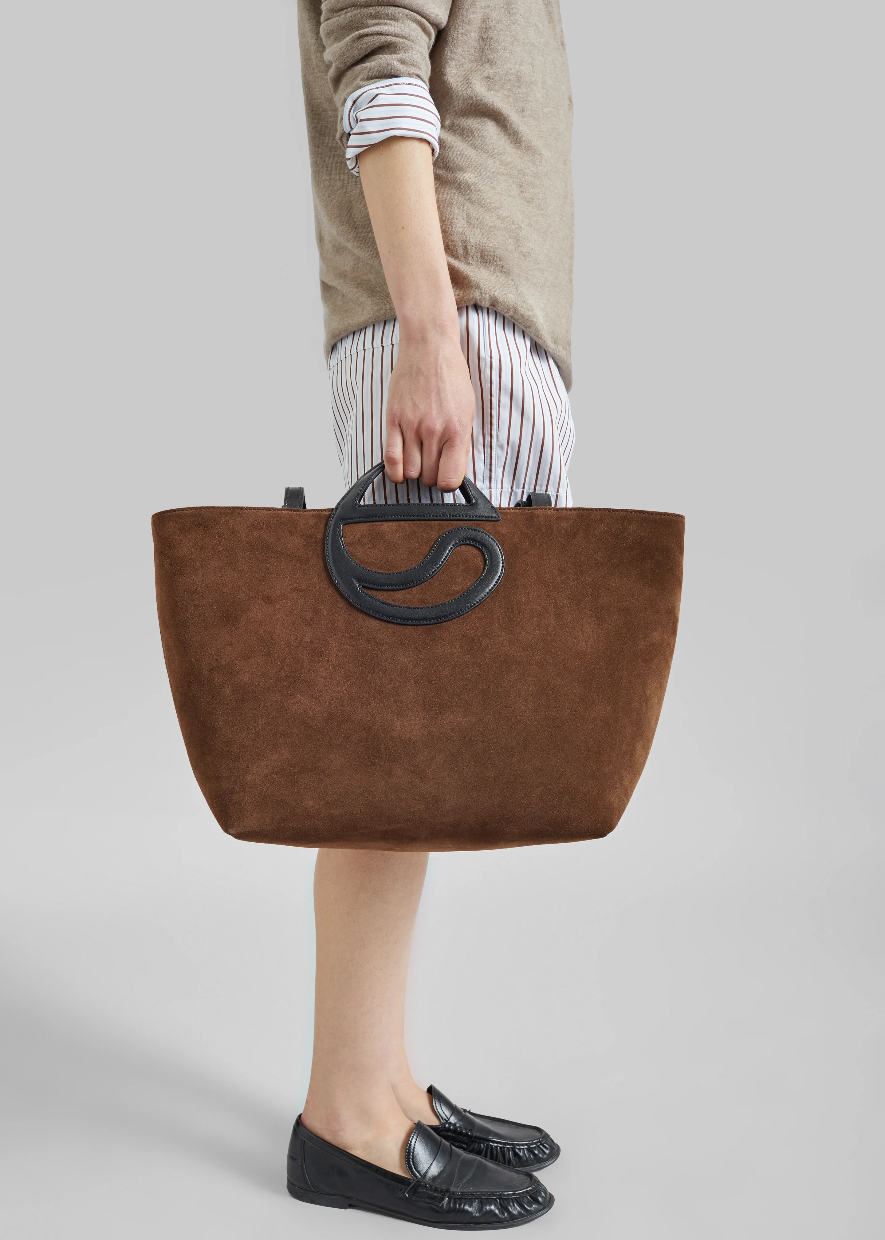 Coperni C Cabas Suede Bag - Brown - Image 2
