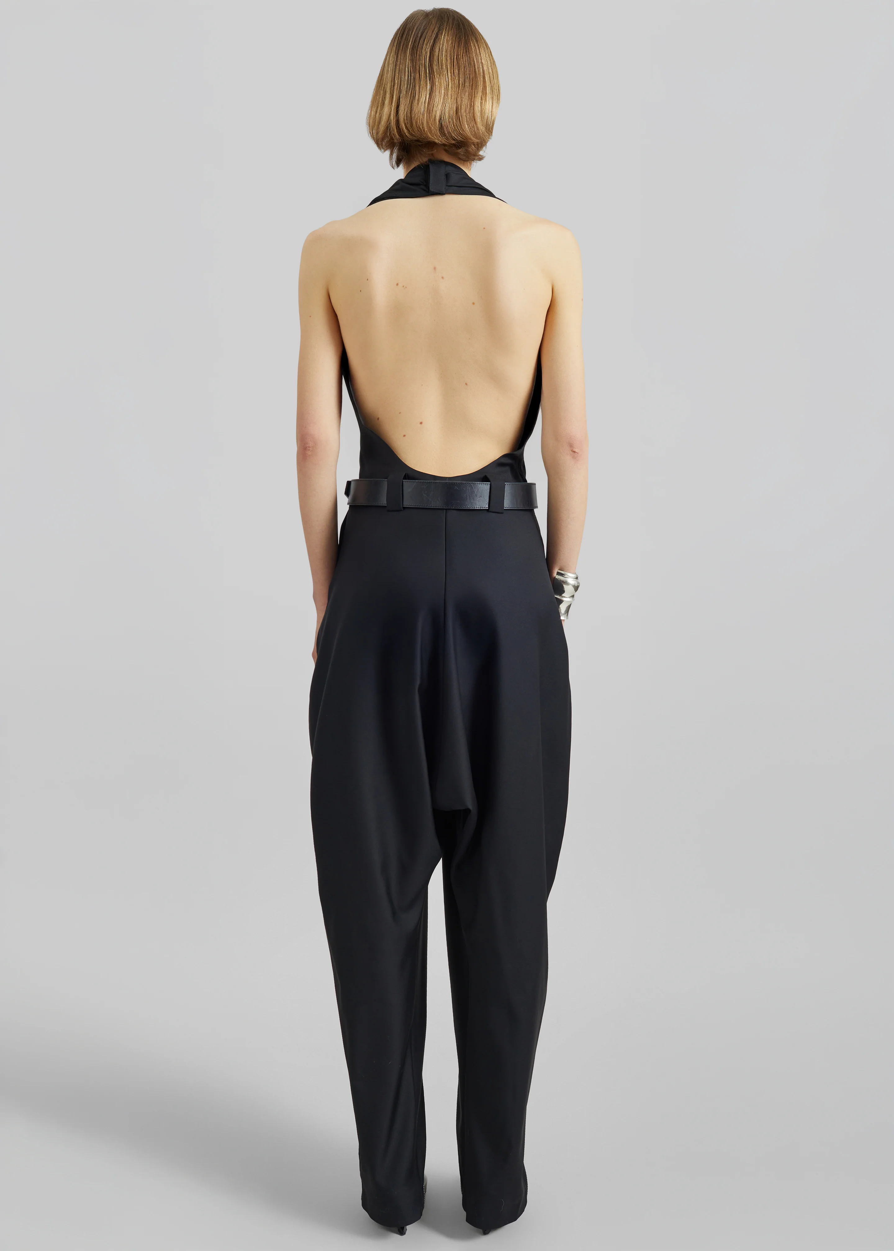 Coperni Double Zipped Sarouel Jumpsuit - Black - Image 8