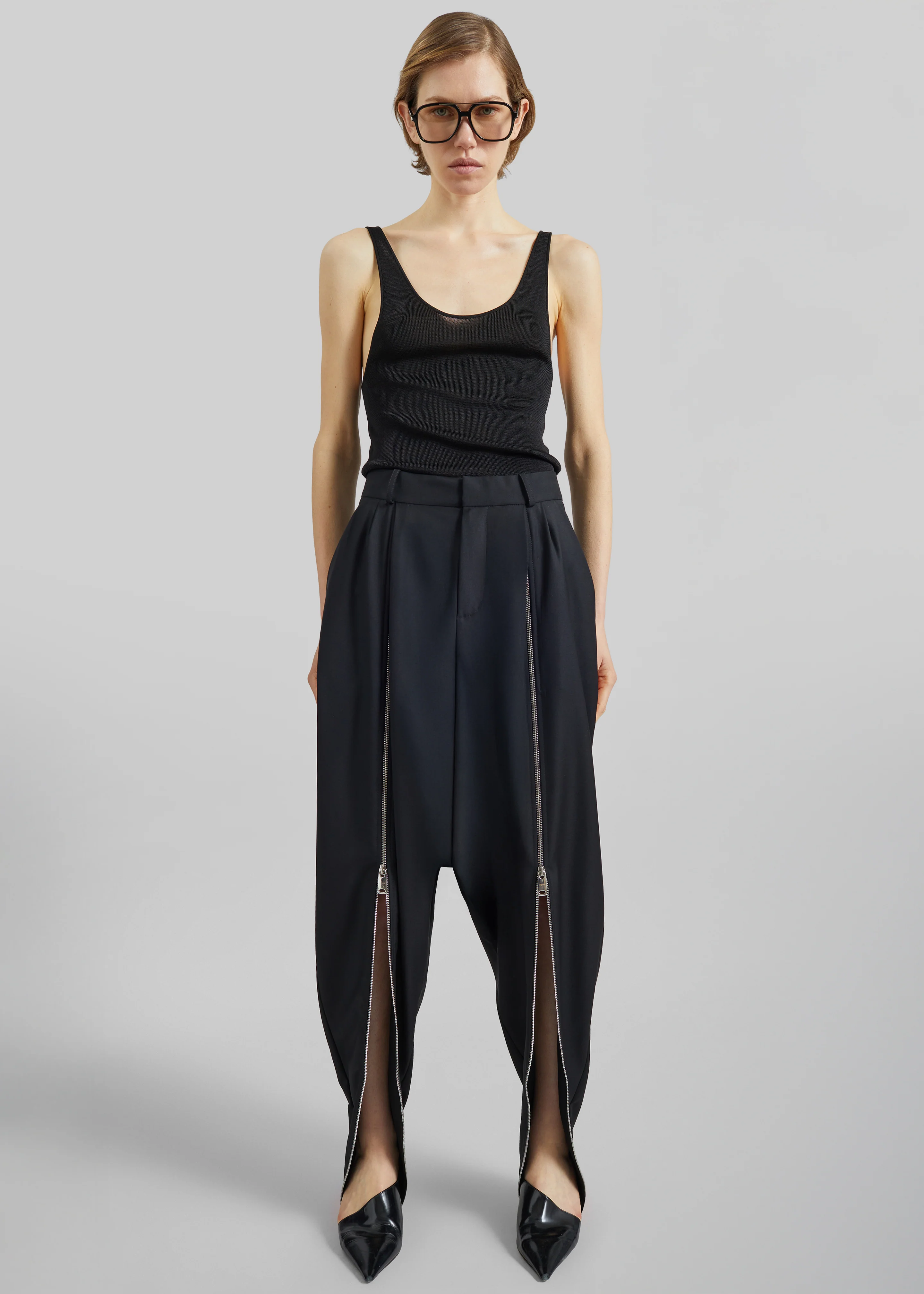 Coperni Double Zipped Sarouel Pants - Black - Image 5