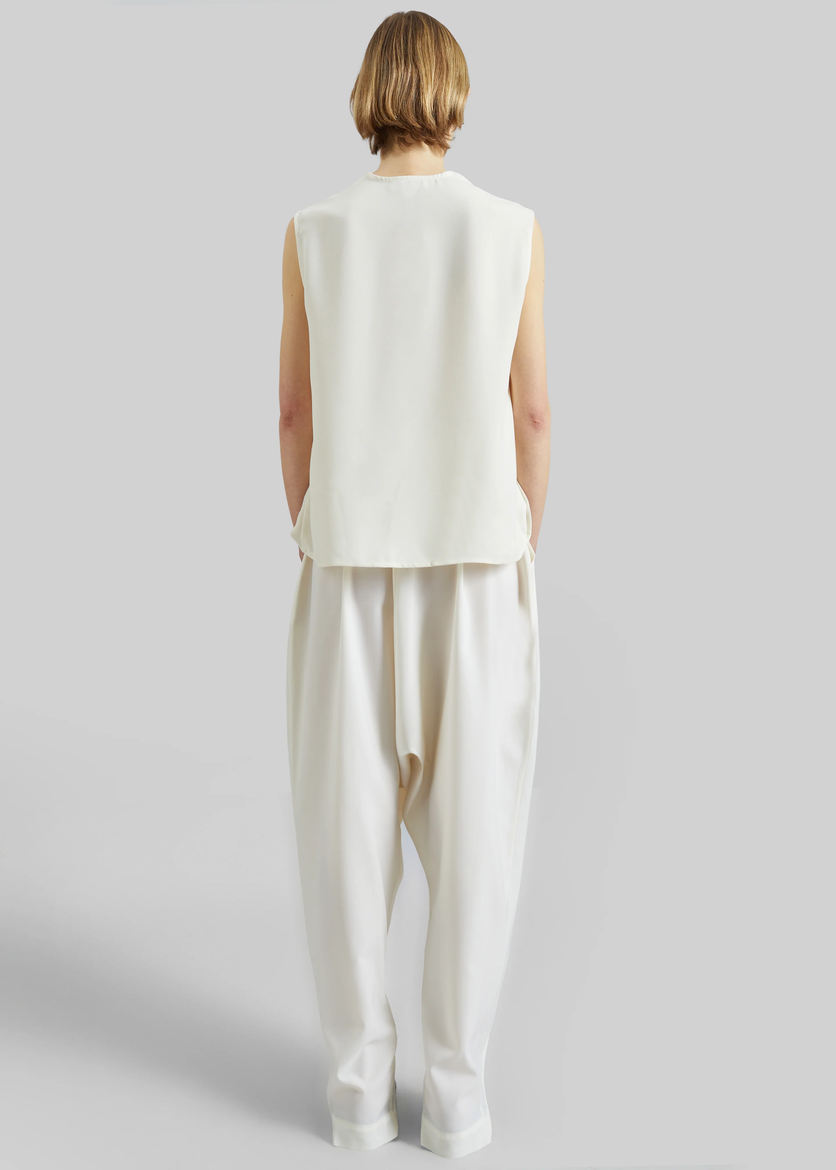 Coperni Double Zipped Sarouel Pants - White - Image 8