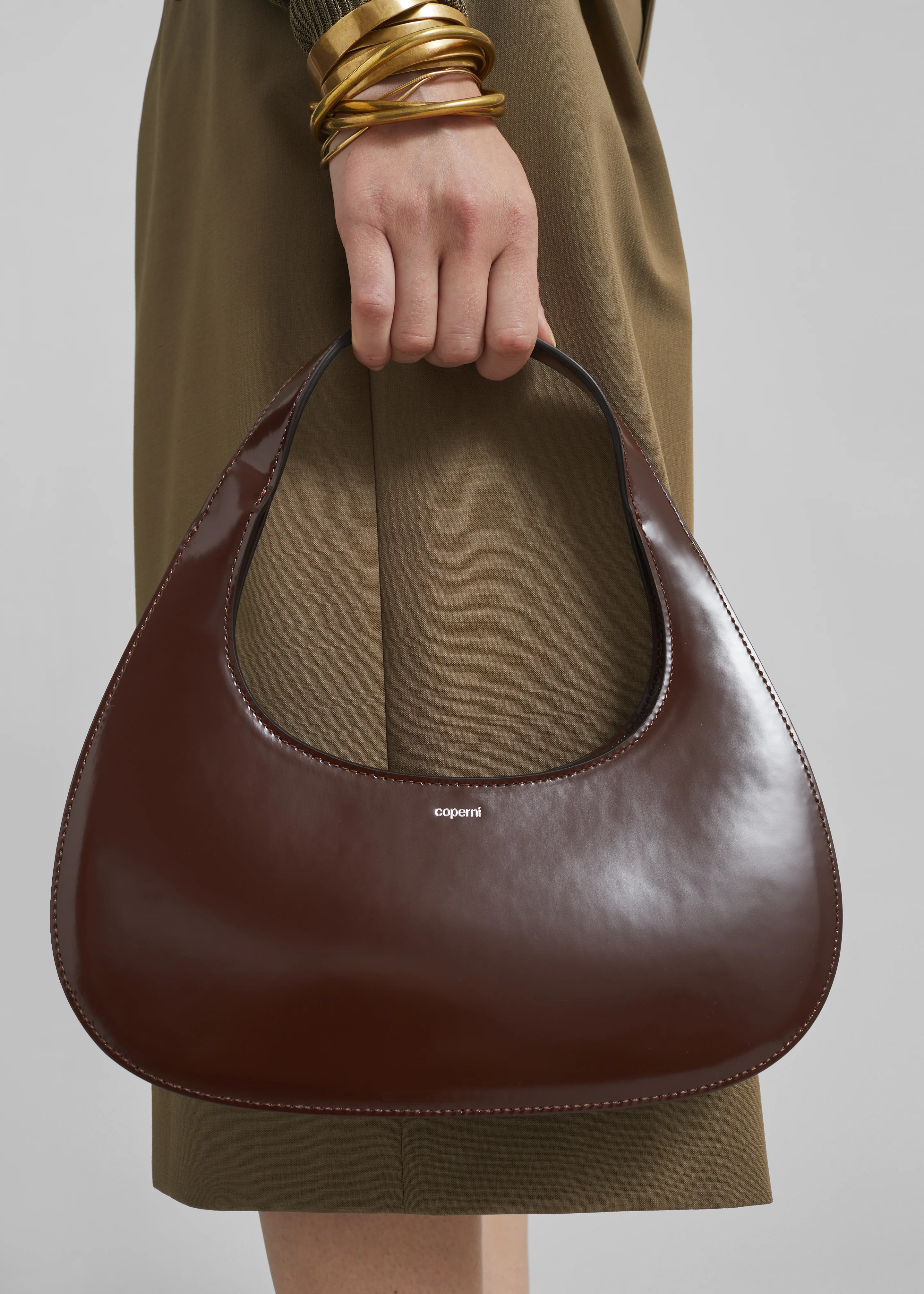 Coperni Loop Swipe Bag - Brown - Image 2