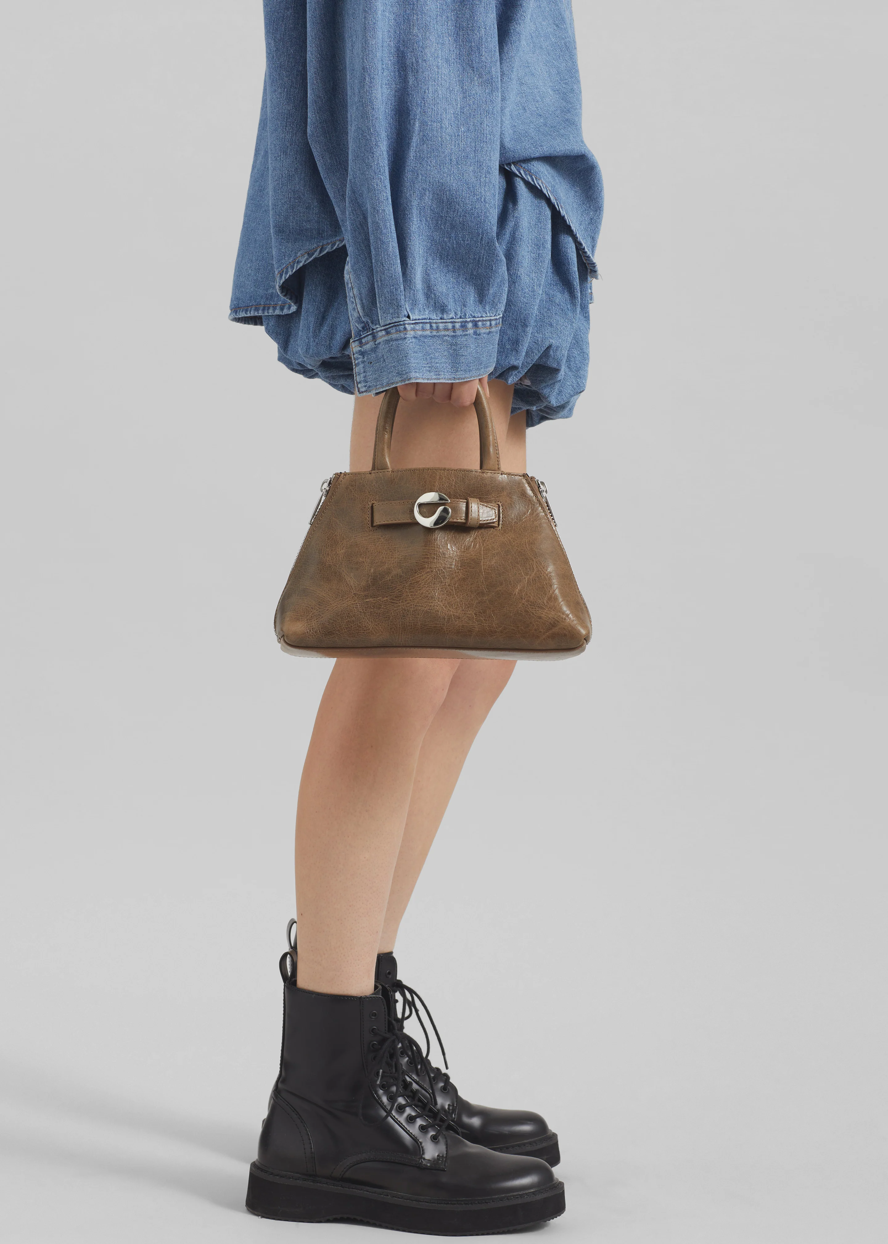 Coperni Mini Data Bag - Brown - Image 3