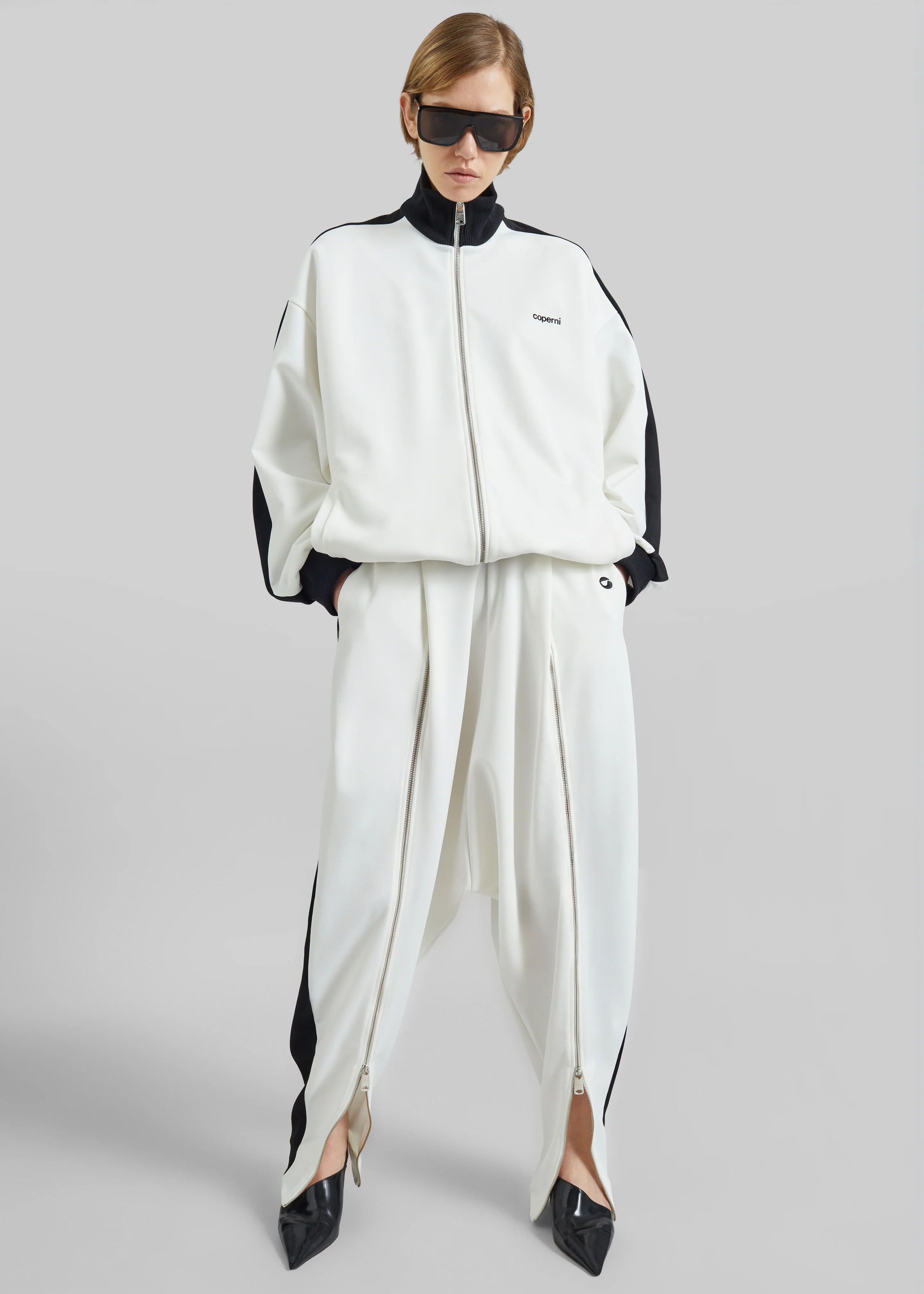 Coperni Oversized Track Jacket - White - Image 7