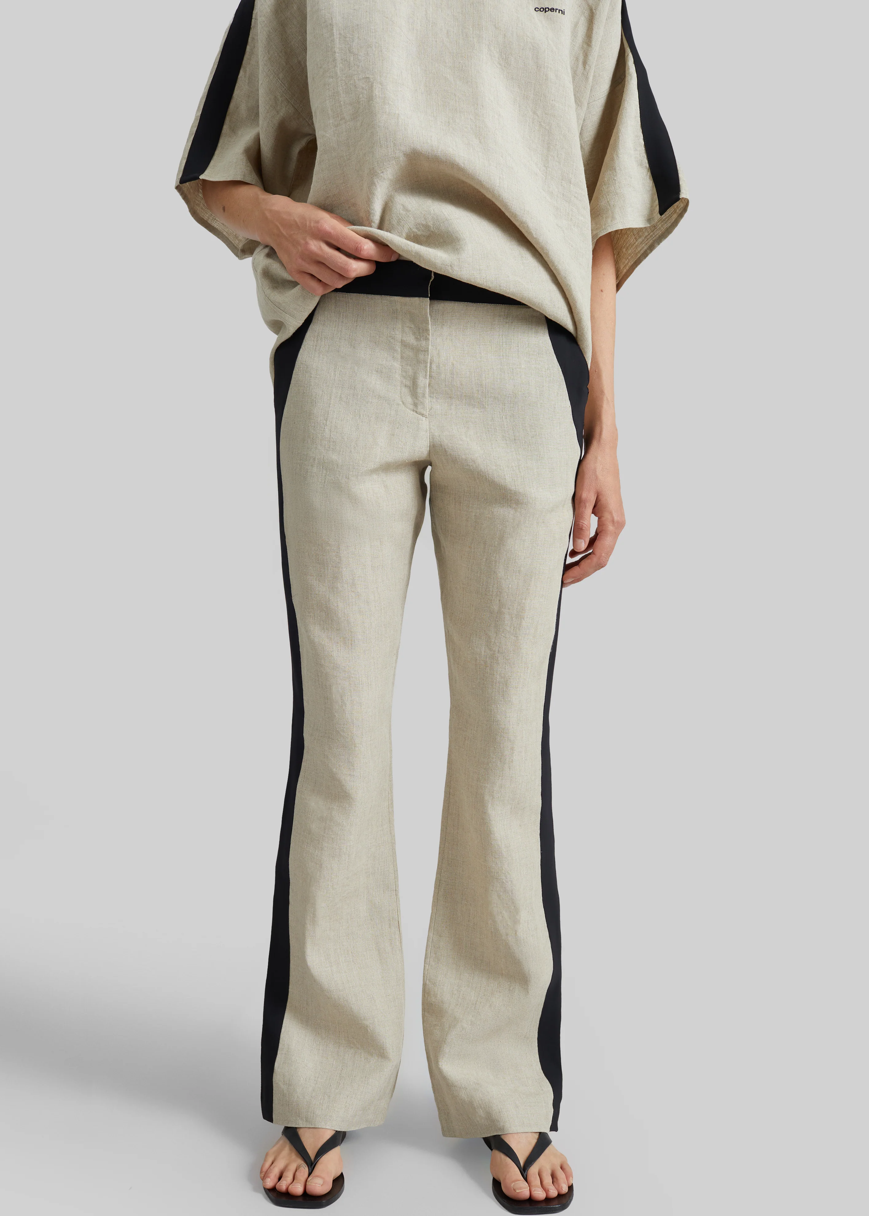 Coperni Taped Tailored Pants - Beige - Image 4