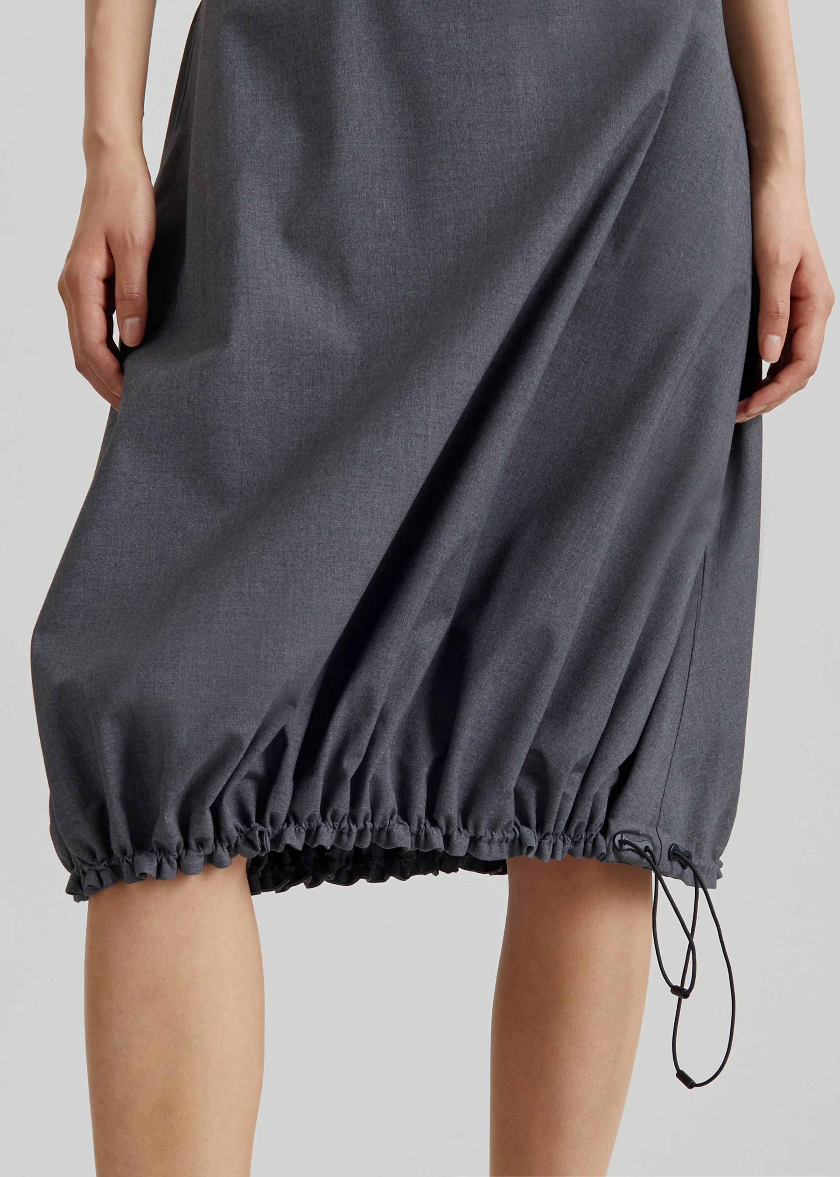 Coperni Technical Tailored Balloon Skirt - Grey - Image 3