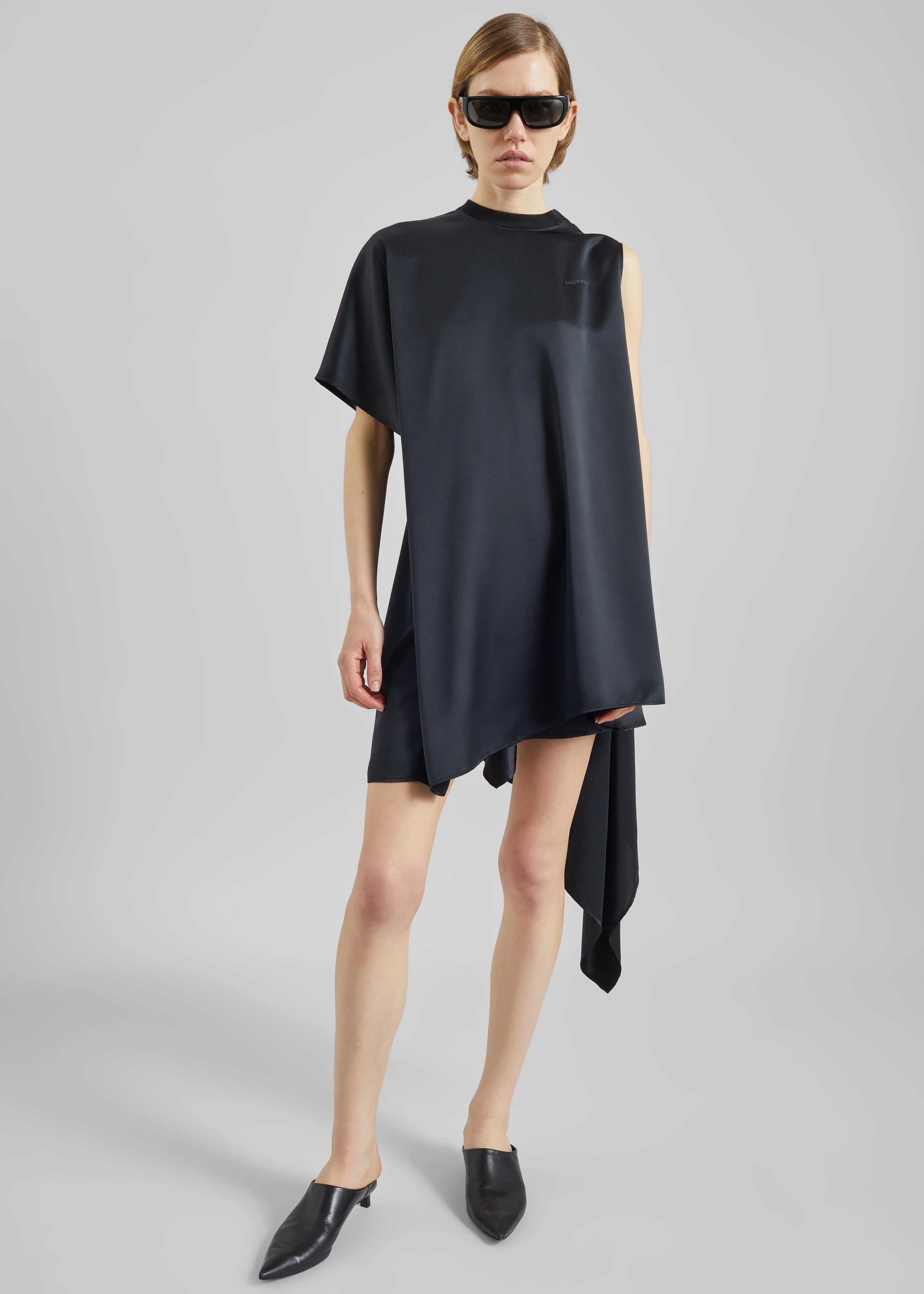 Coperni Zero Waste Draped Dress - Black - Image 2
