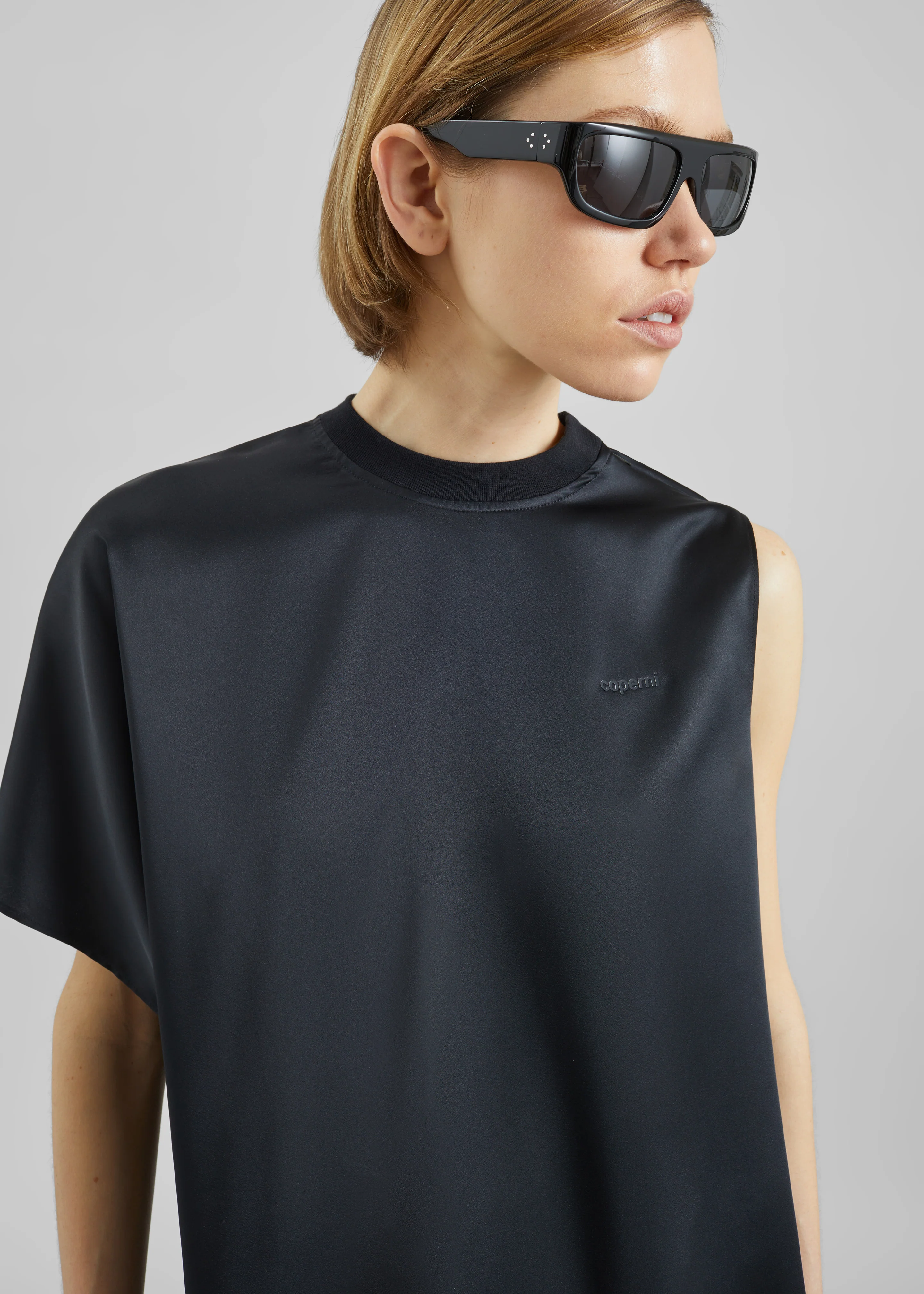 Coperni Zero Waste Draped Dress - Black - Image 3