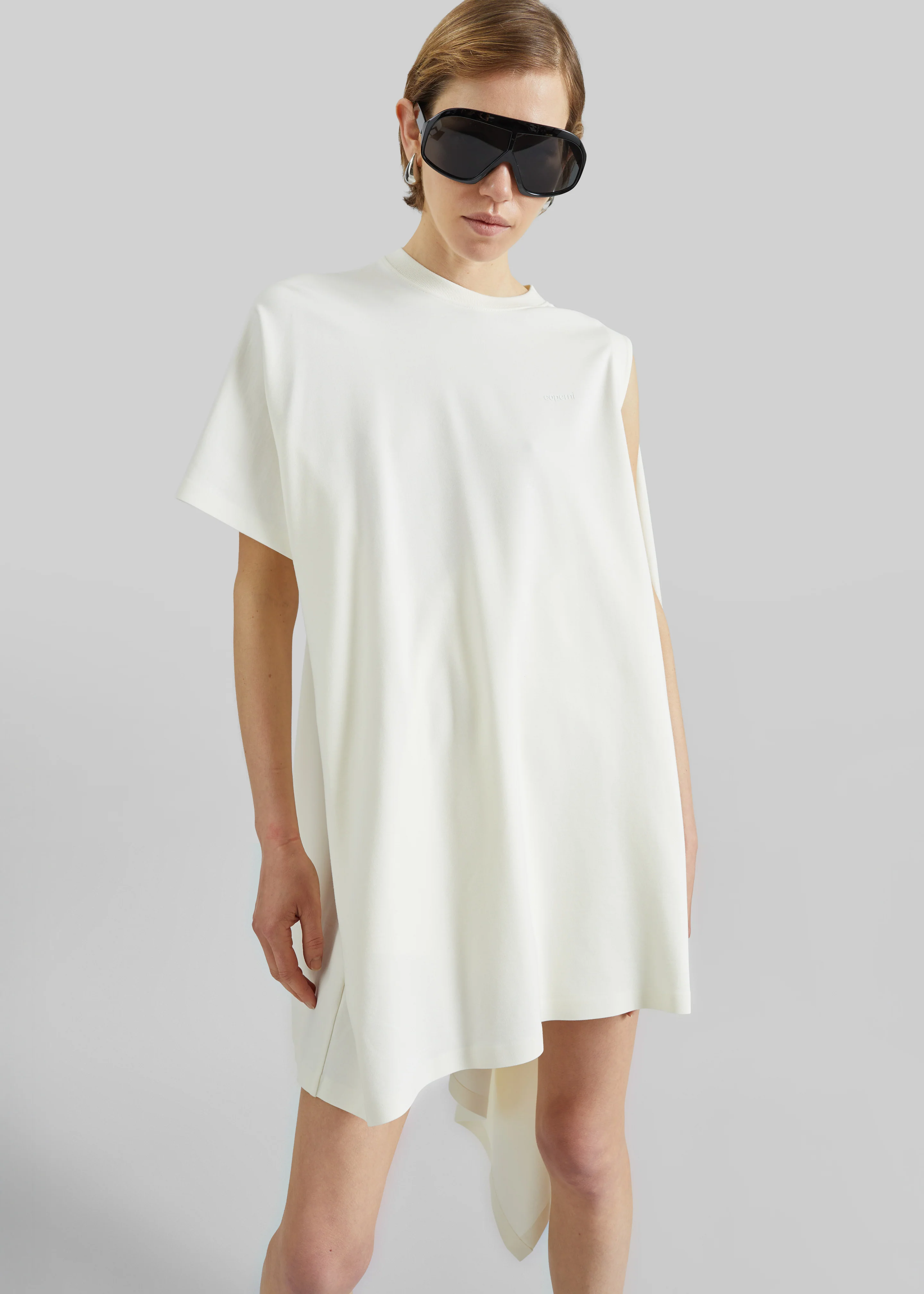 Coperni Zero Waste Draped Mini Dress - White - Image 3