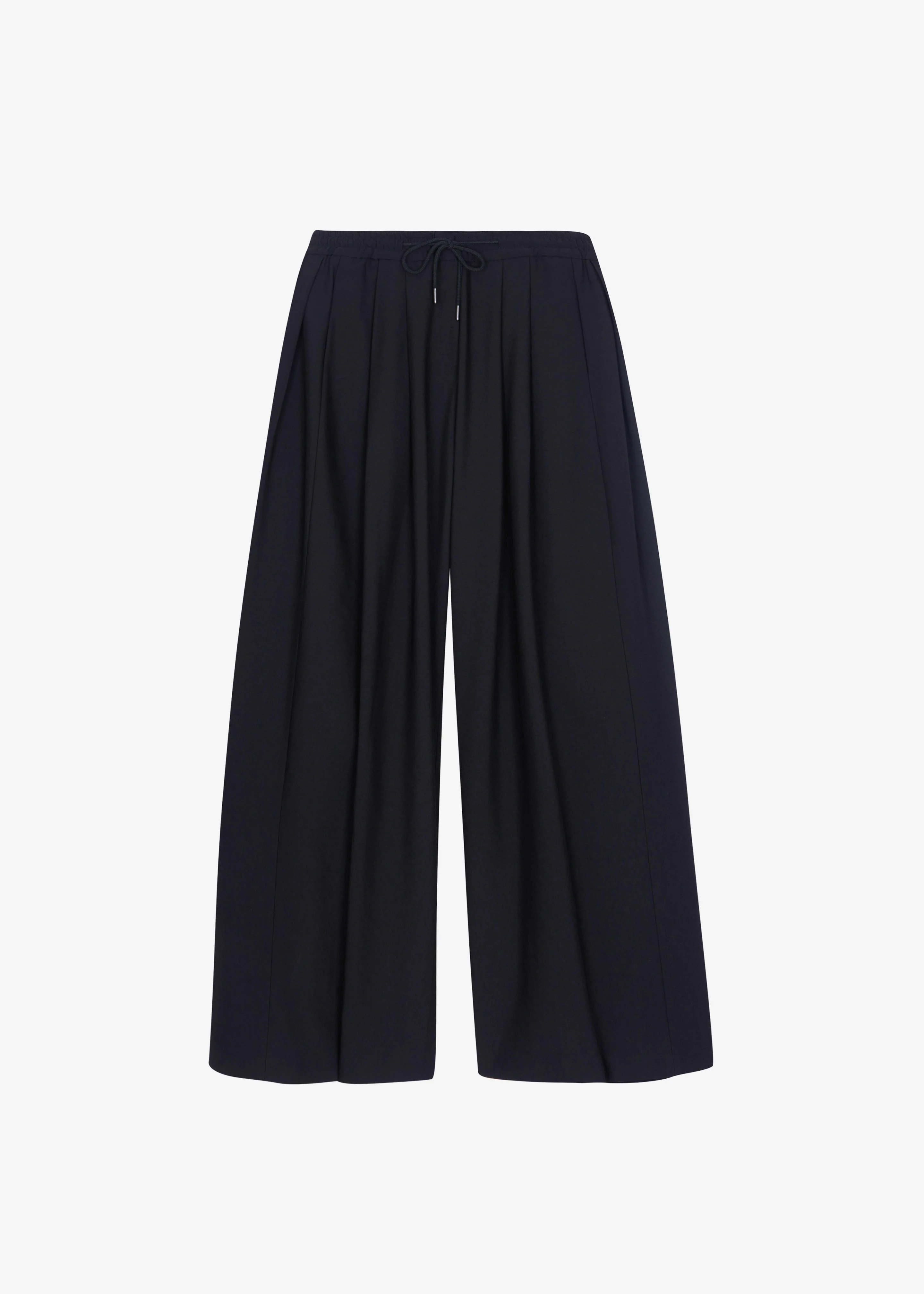 Corlen Pleated Wide Pants - Dark Navy - Image 9