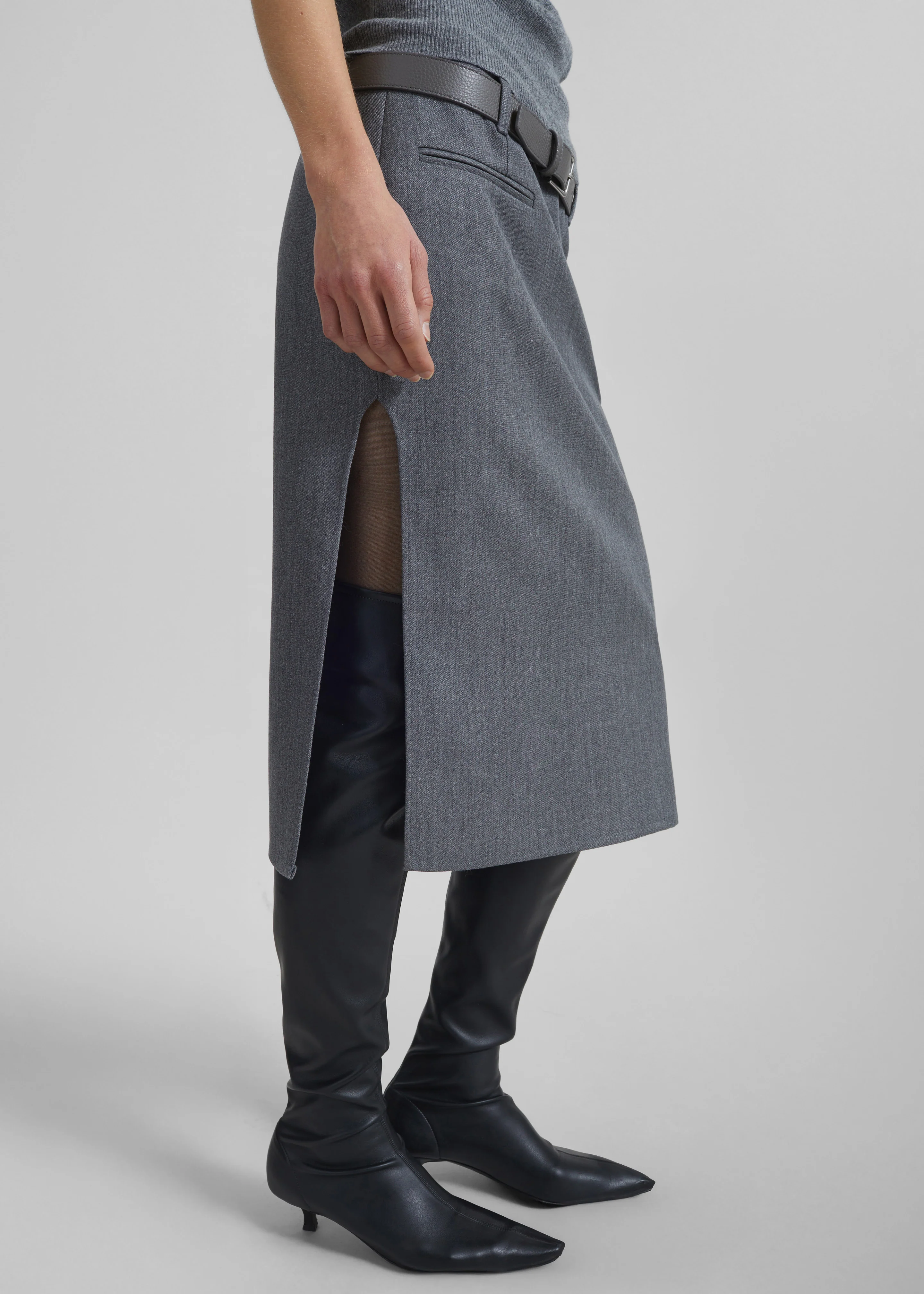Covert Tube Skirt - Grey - Image 3