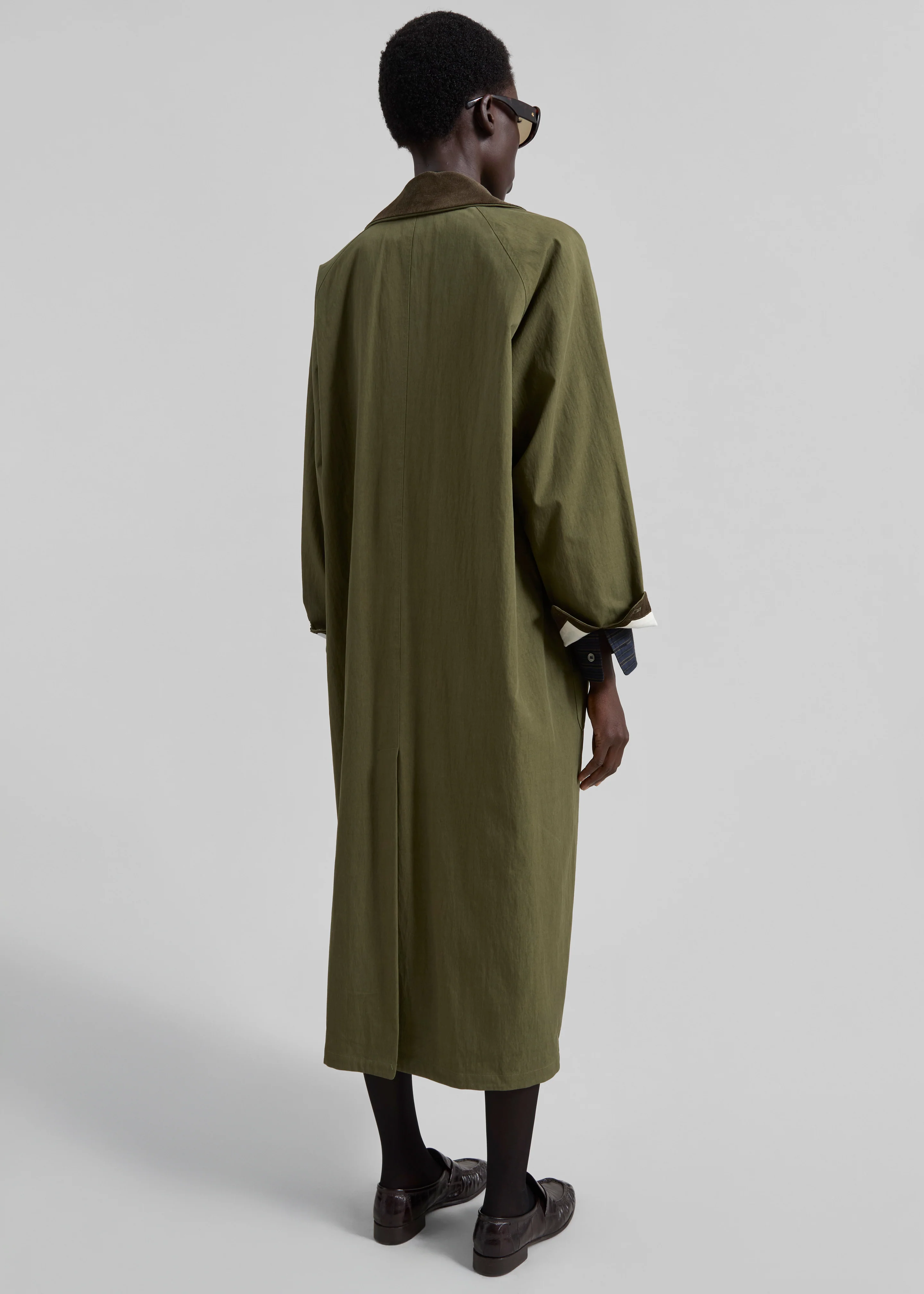 Crisnee Long Jacket - Olive - Image 7
