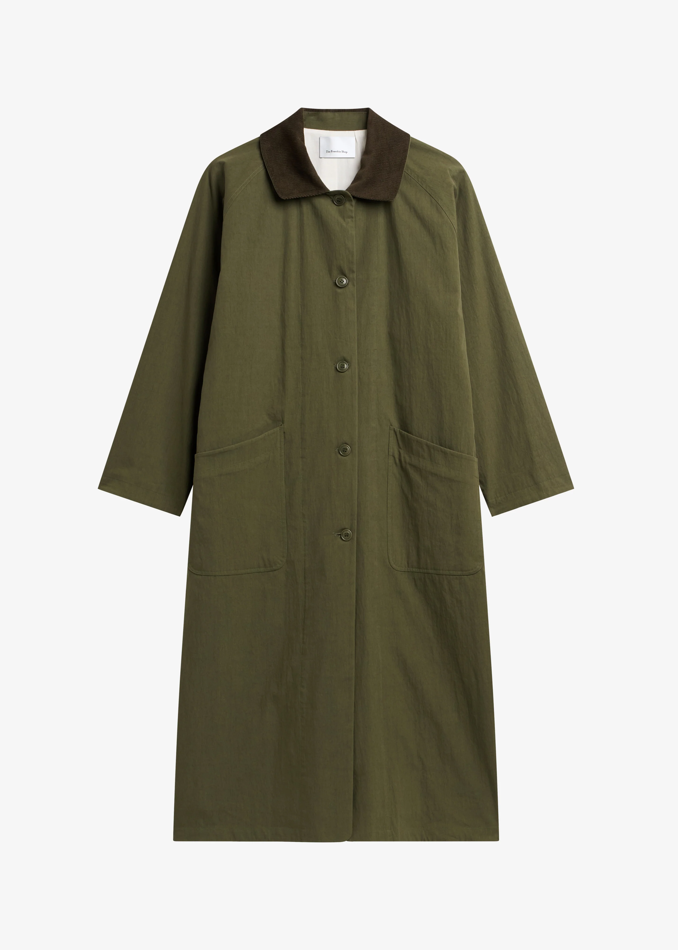 Crisnee Long Jacket - Olive - Image 8