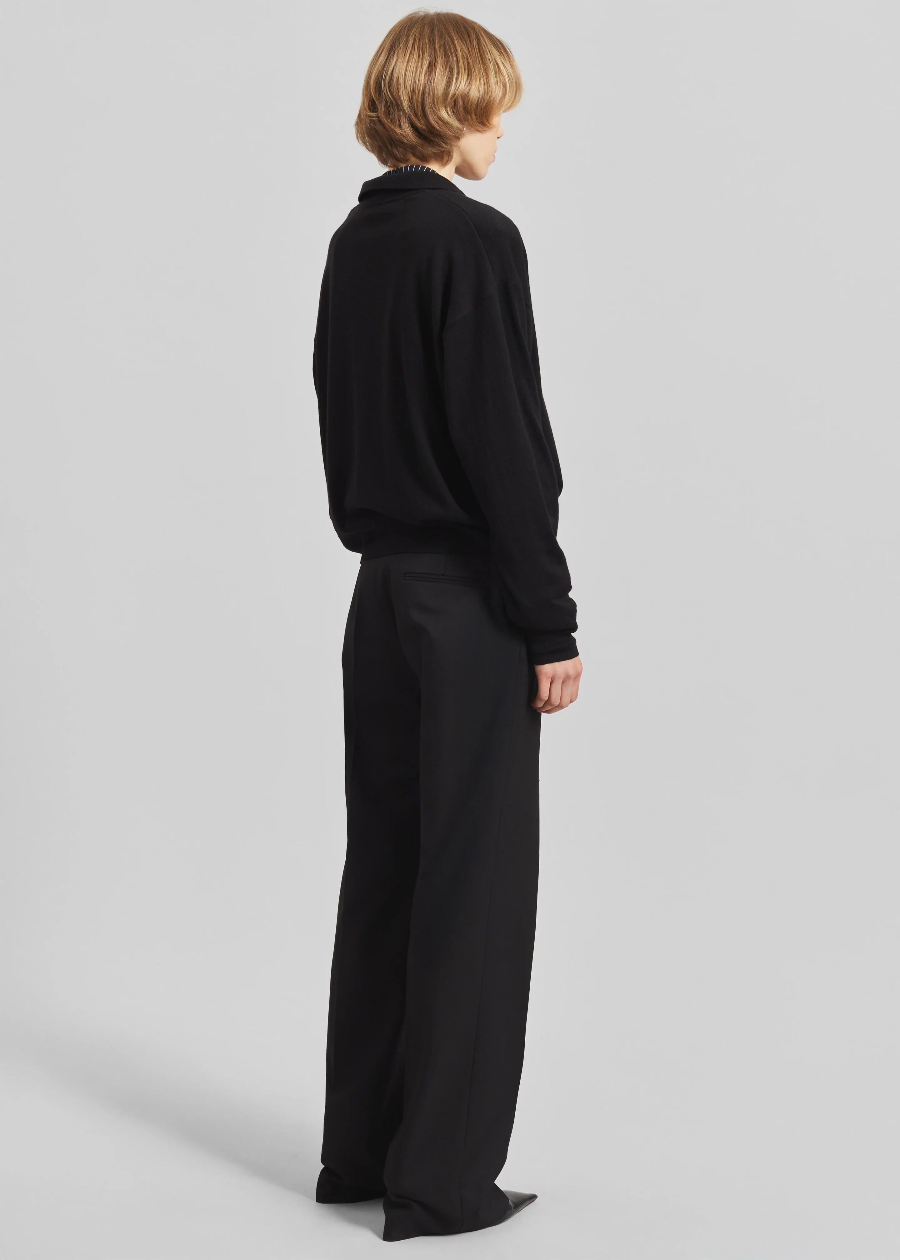 Croydon Padded Knit Polo - Black - Image 5