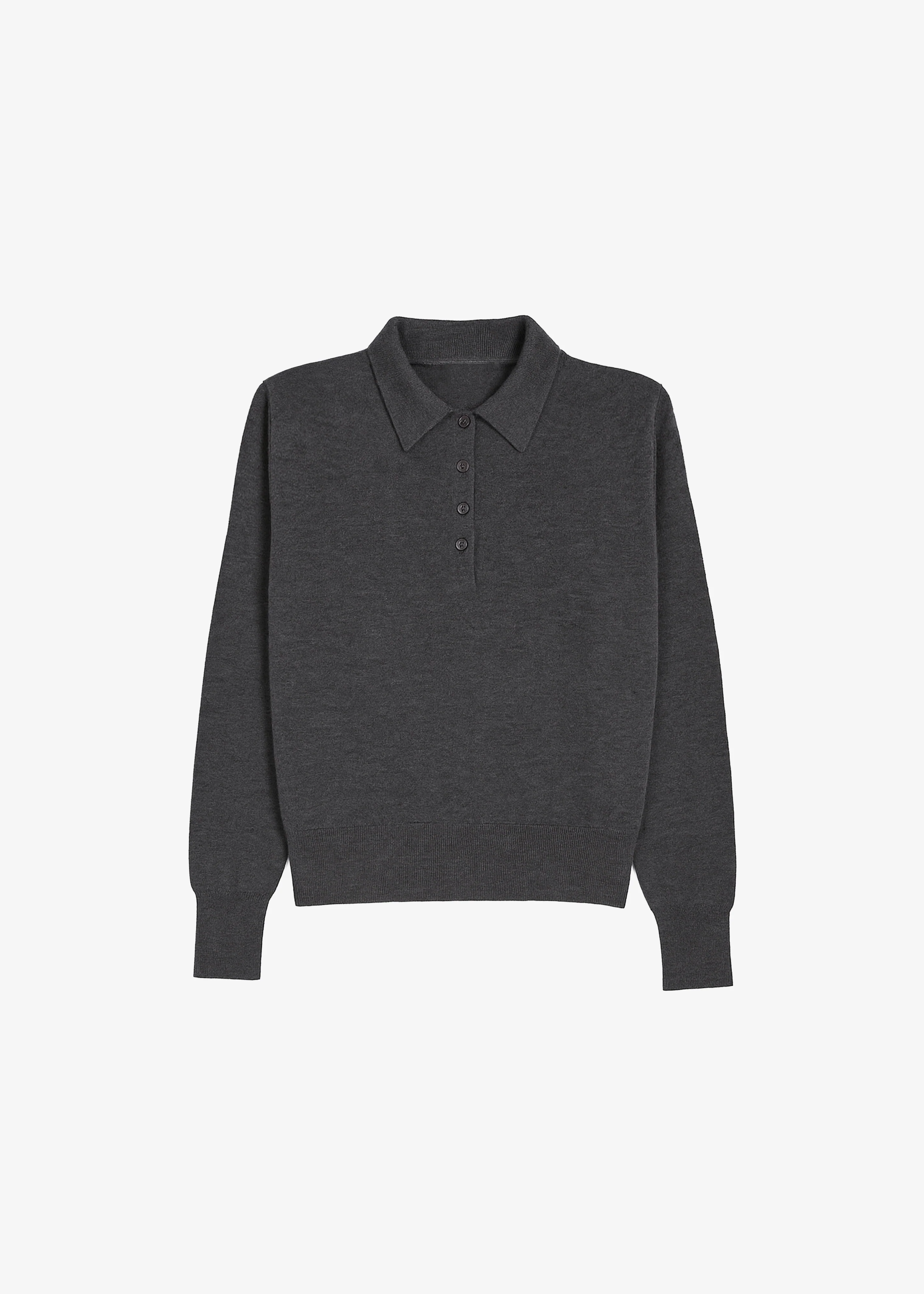 Croydon Padded Knit Polo - Grey - Image 6