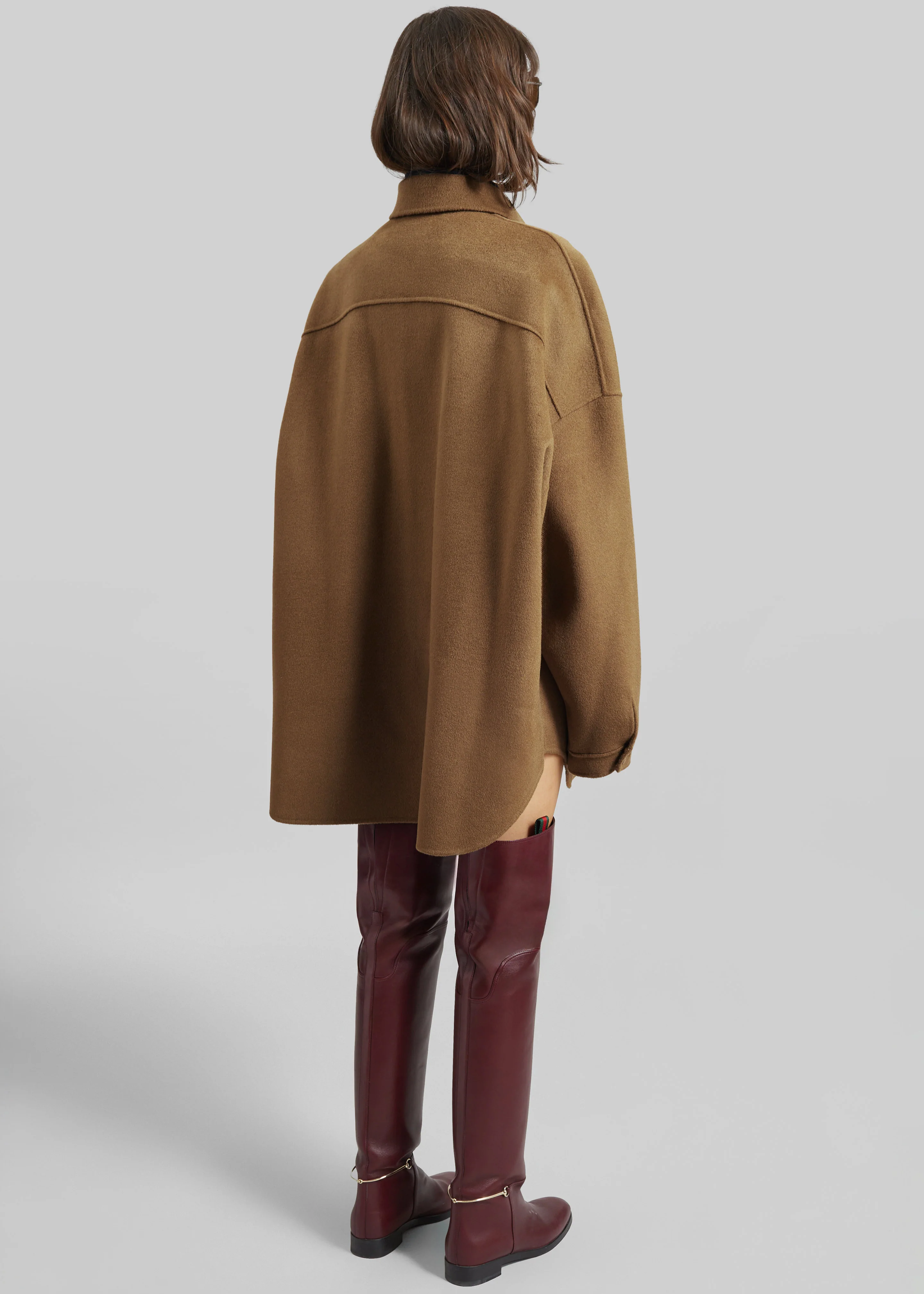 Dallas Wool Overshirt - Camel - Image 6