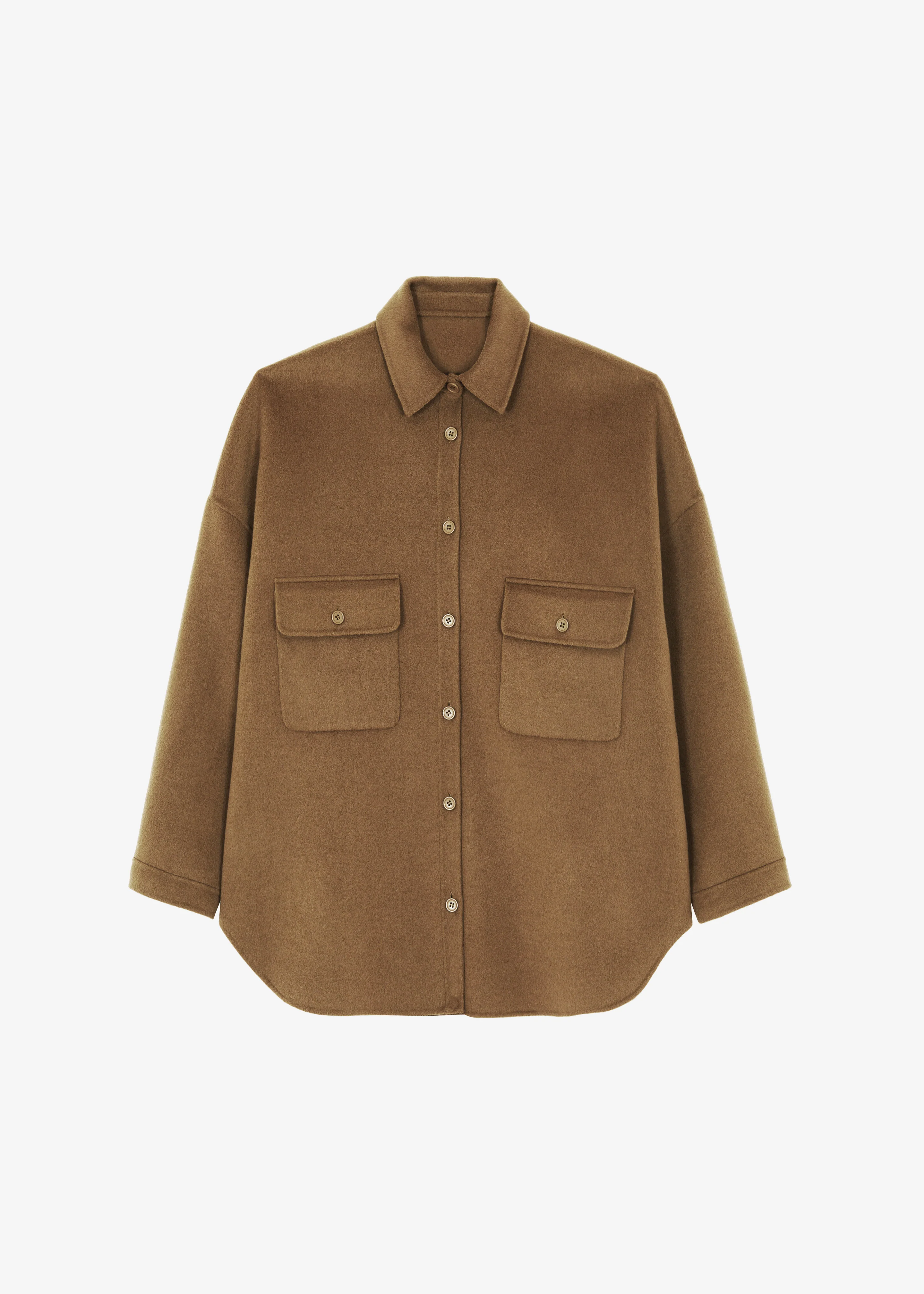 Dallas Wool Overshirt - Camel - Image 7