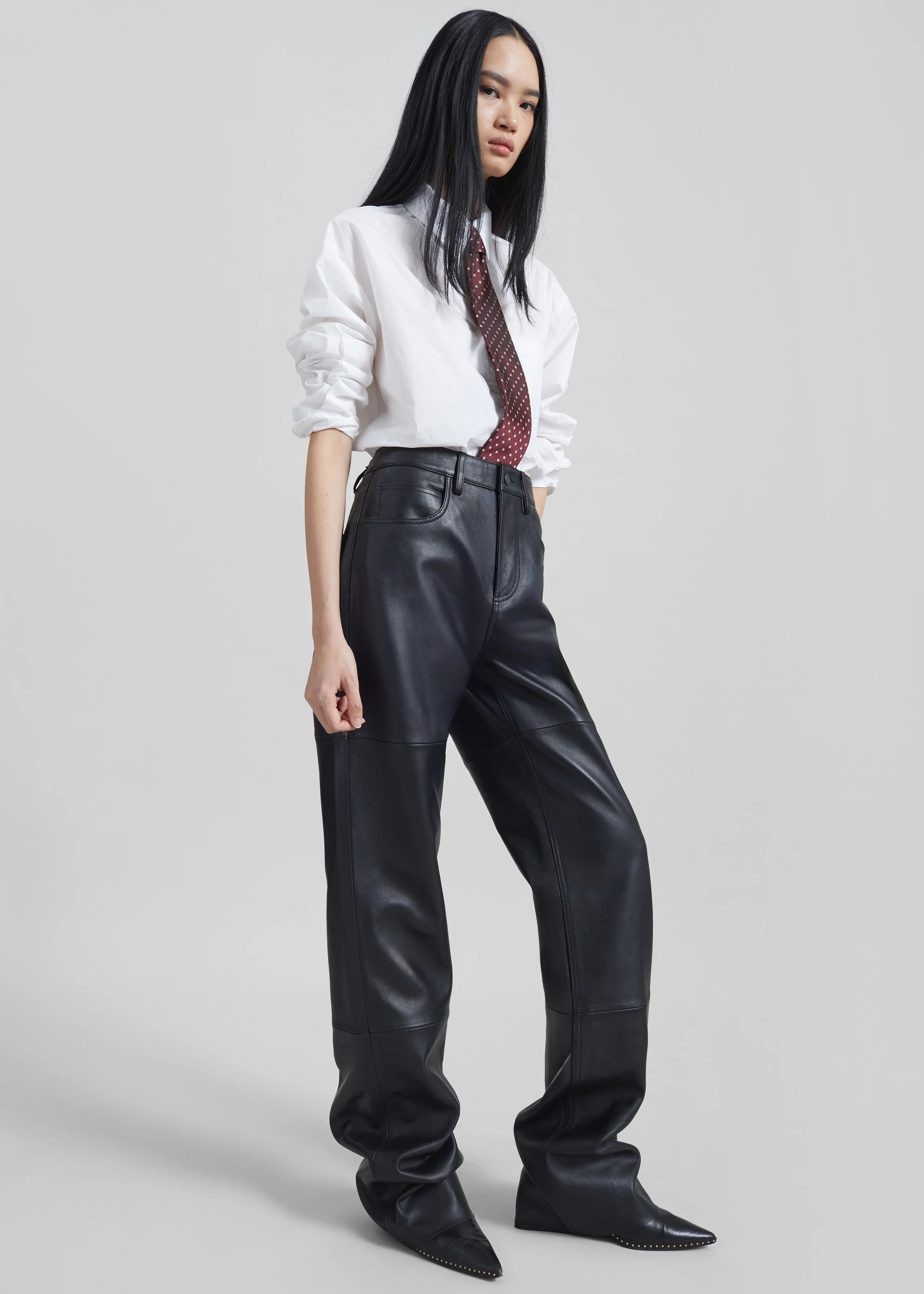 Dalston Leather Pants - Black - Image 10