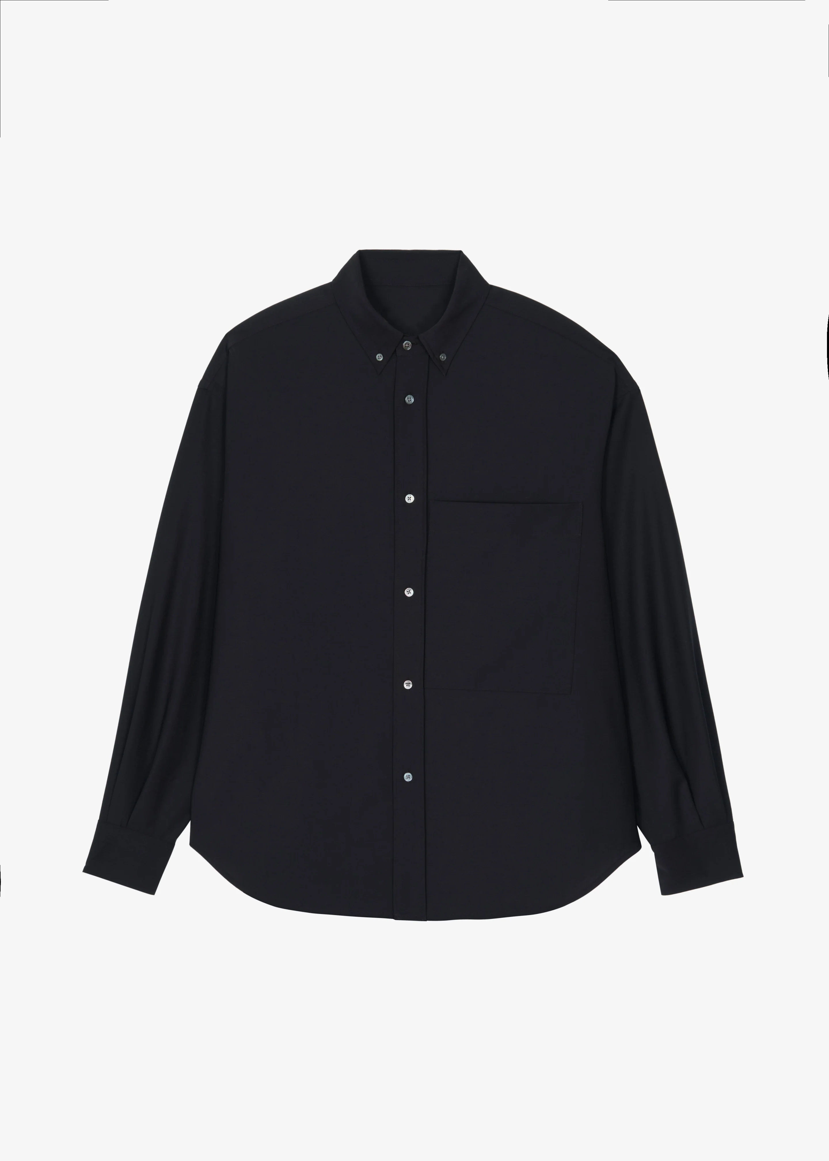 Dalton Wool Blend Shirt - Black - Image 9