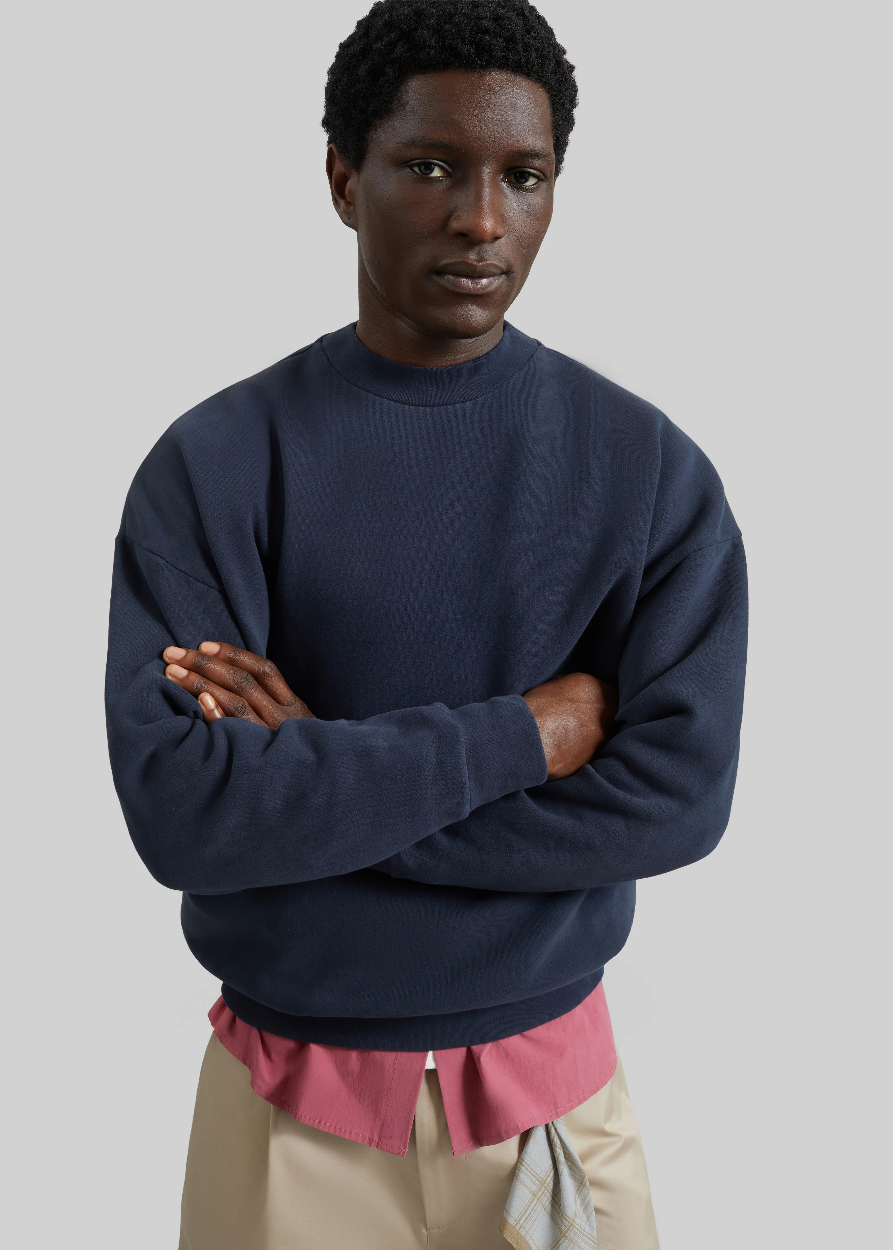 Darkpark Ben Crewneck Sweatshirt - Blue Navy - Image 6