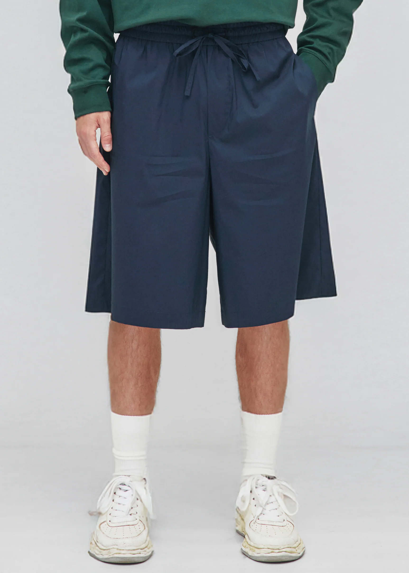 Darkpark Brad Light Weight Popeline Jogger Fit Shorts - Blue Navy - Image 2