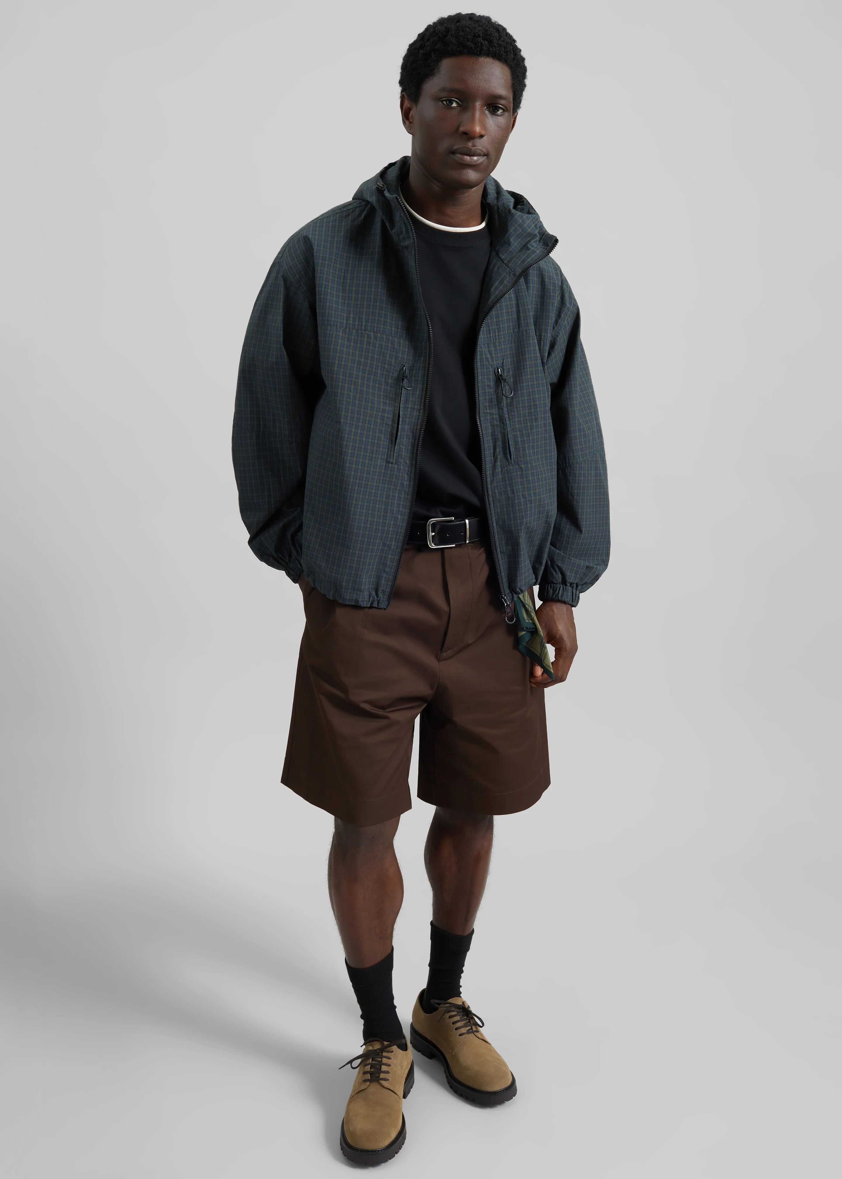 Darkpark Denis Wide-Leg Shorts - Dark Brown - Image 5
