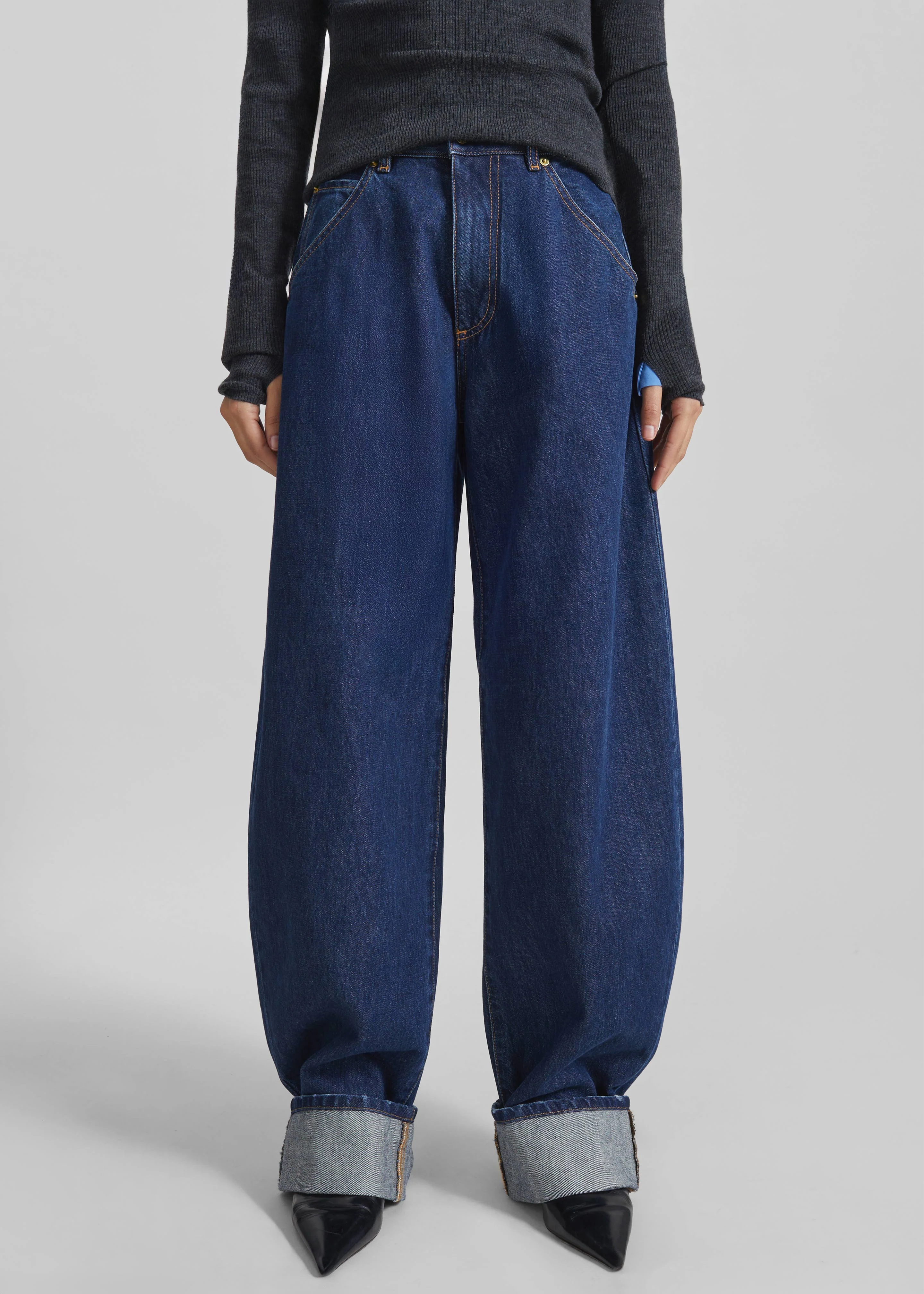 Darkpark Khris Barrel Leg Denim - Tokyo Midnight - Image 3