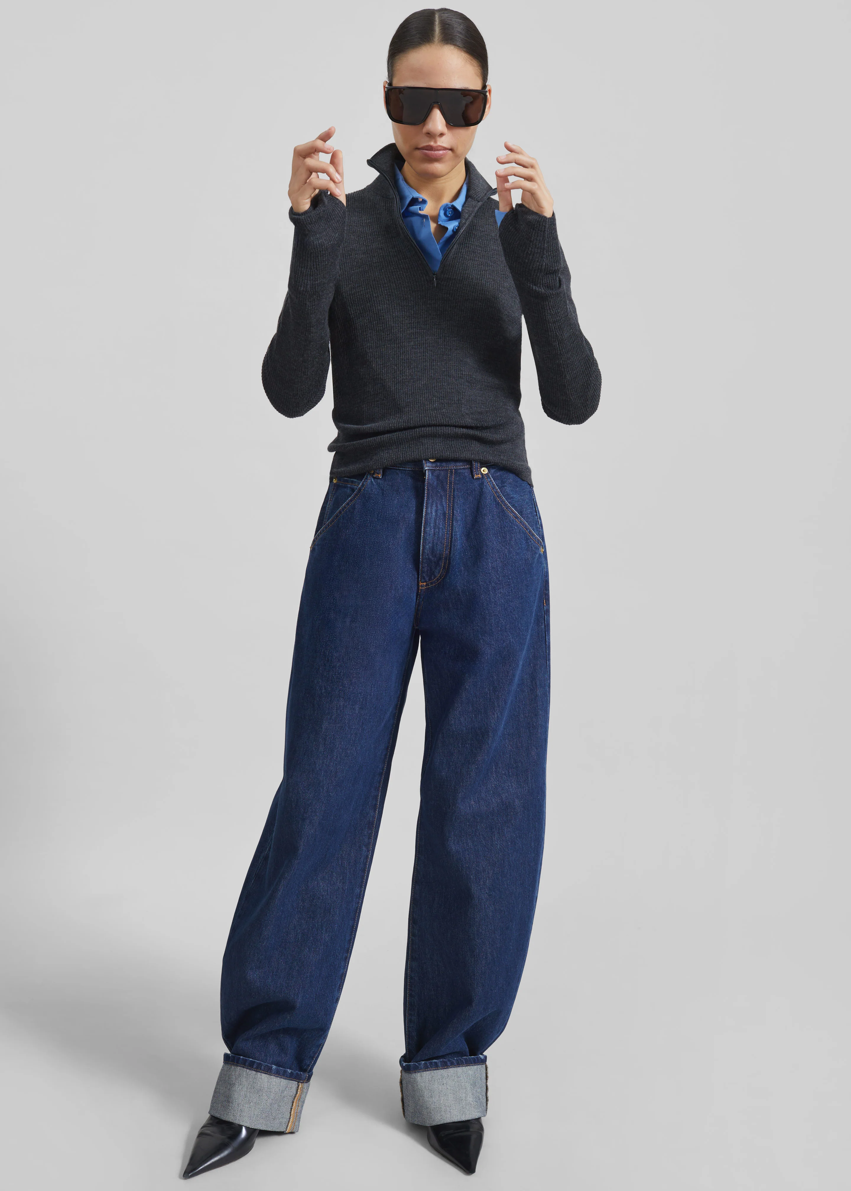 Darkpark Khris Barrel Leg Denim - Tokyo Midnight - Image 5