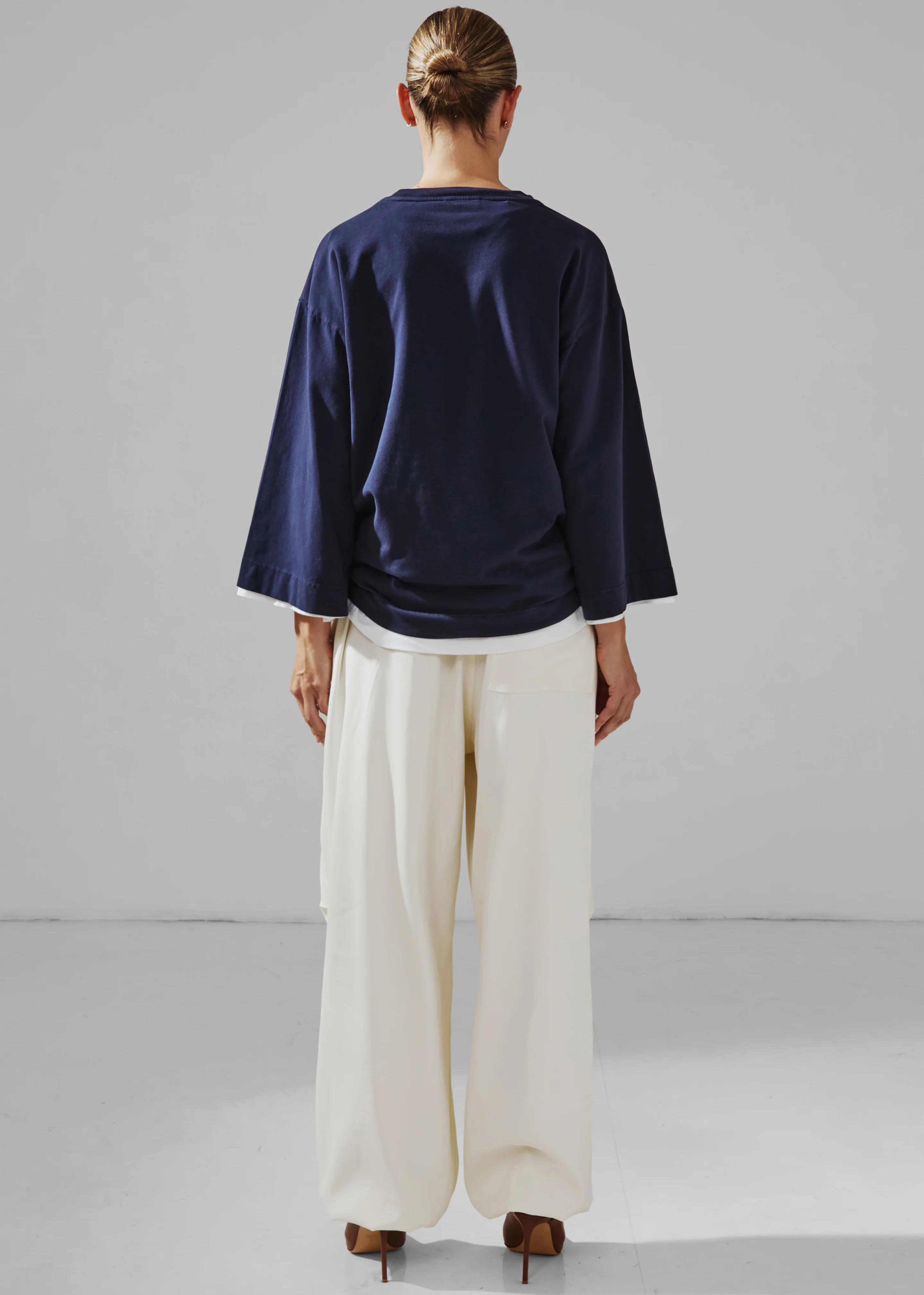 Darkpark New Blair Viscose Twill Relaxed Fit Pants - Off-White - Image 4