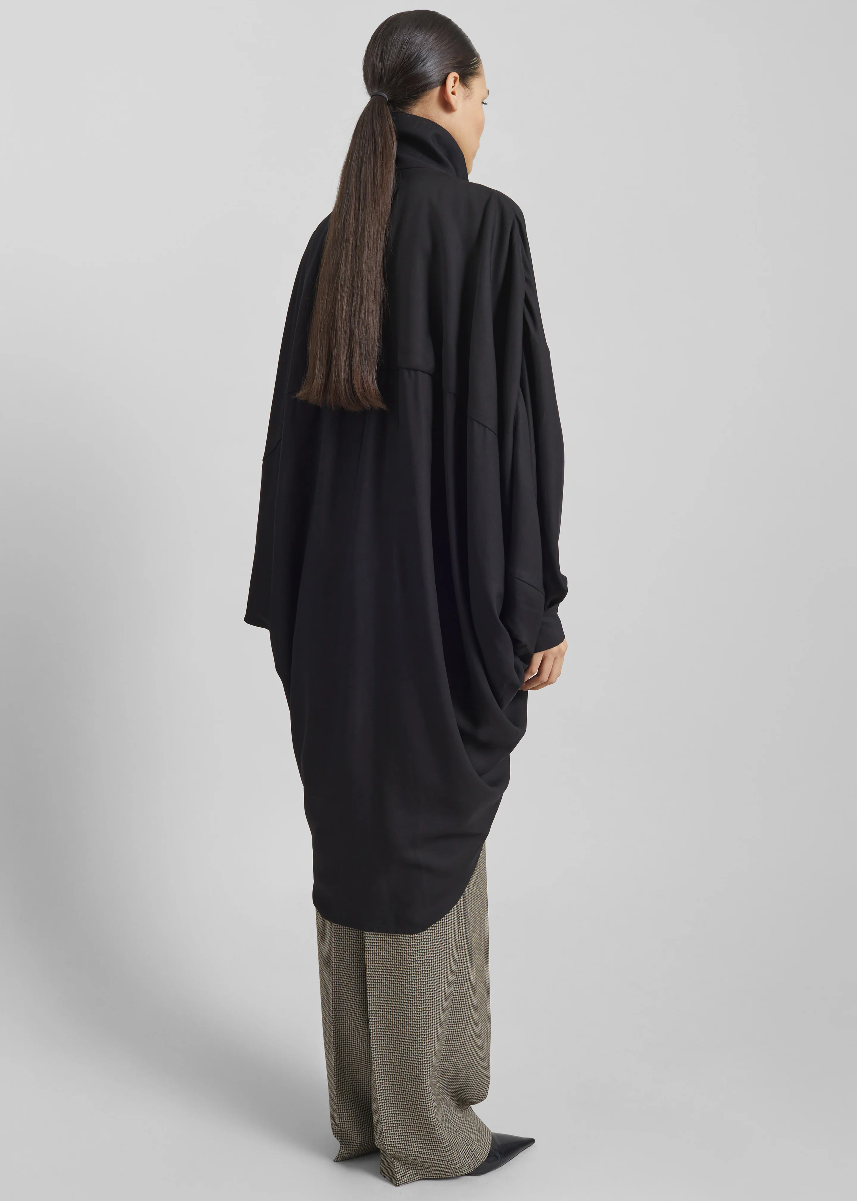 Darkpark Norma Draped Sleeves Bomber Jacket - Black - Image 10