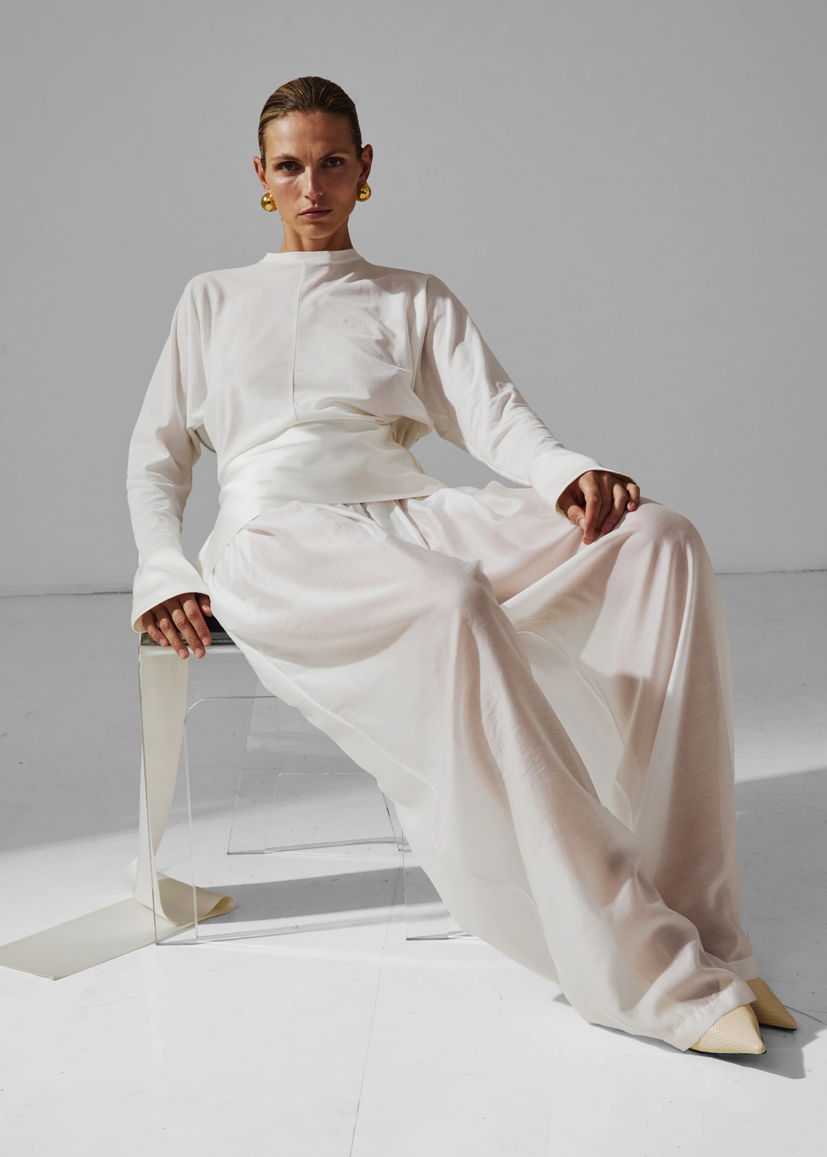Darkpark Simona Balloon Pants - White - Image 2
