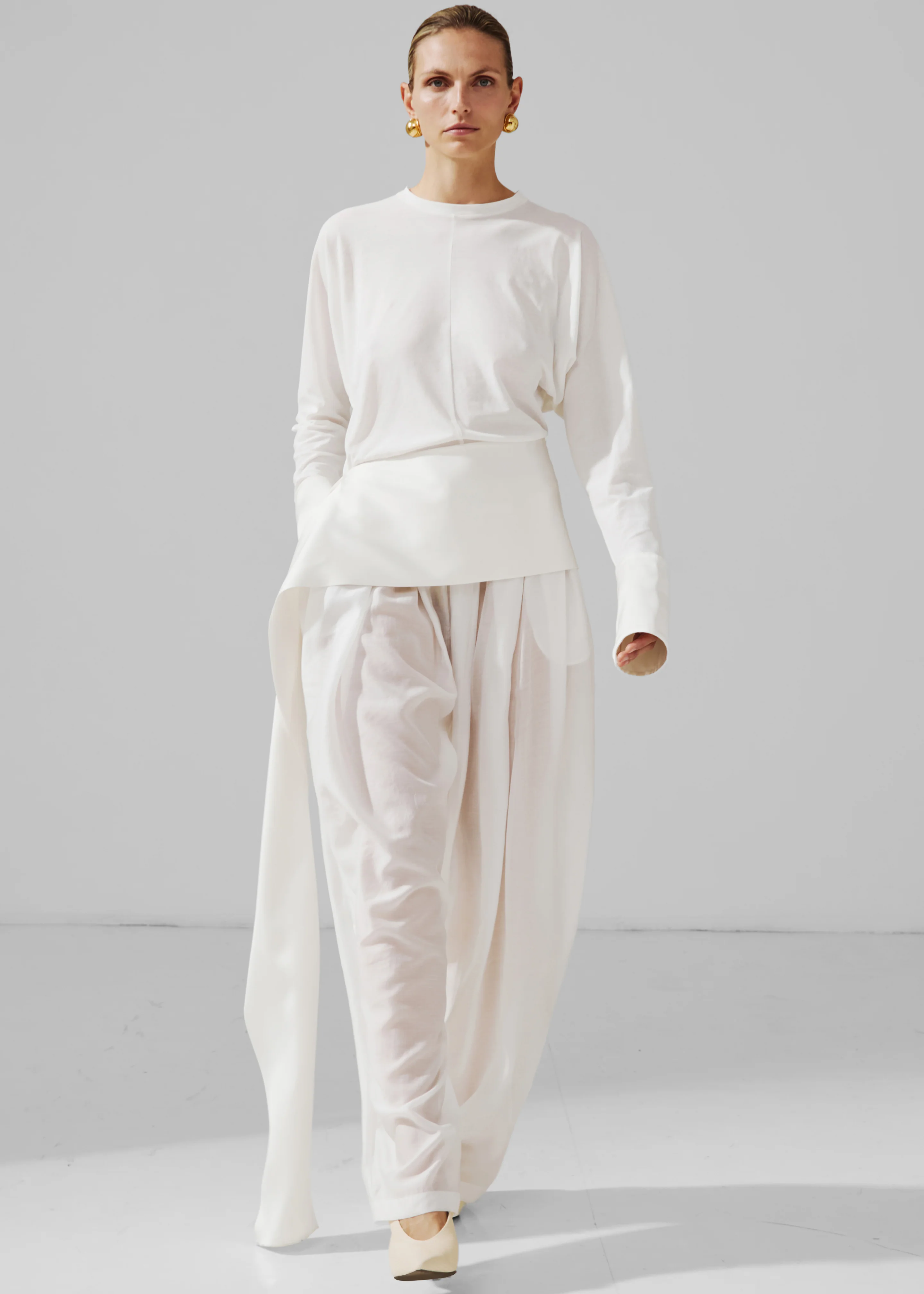 Darkpark Simona Balloon Pants - White - Image 4