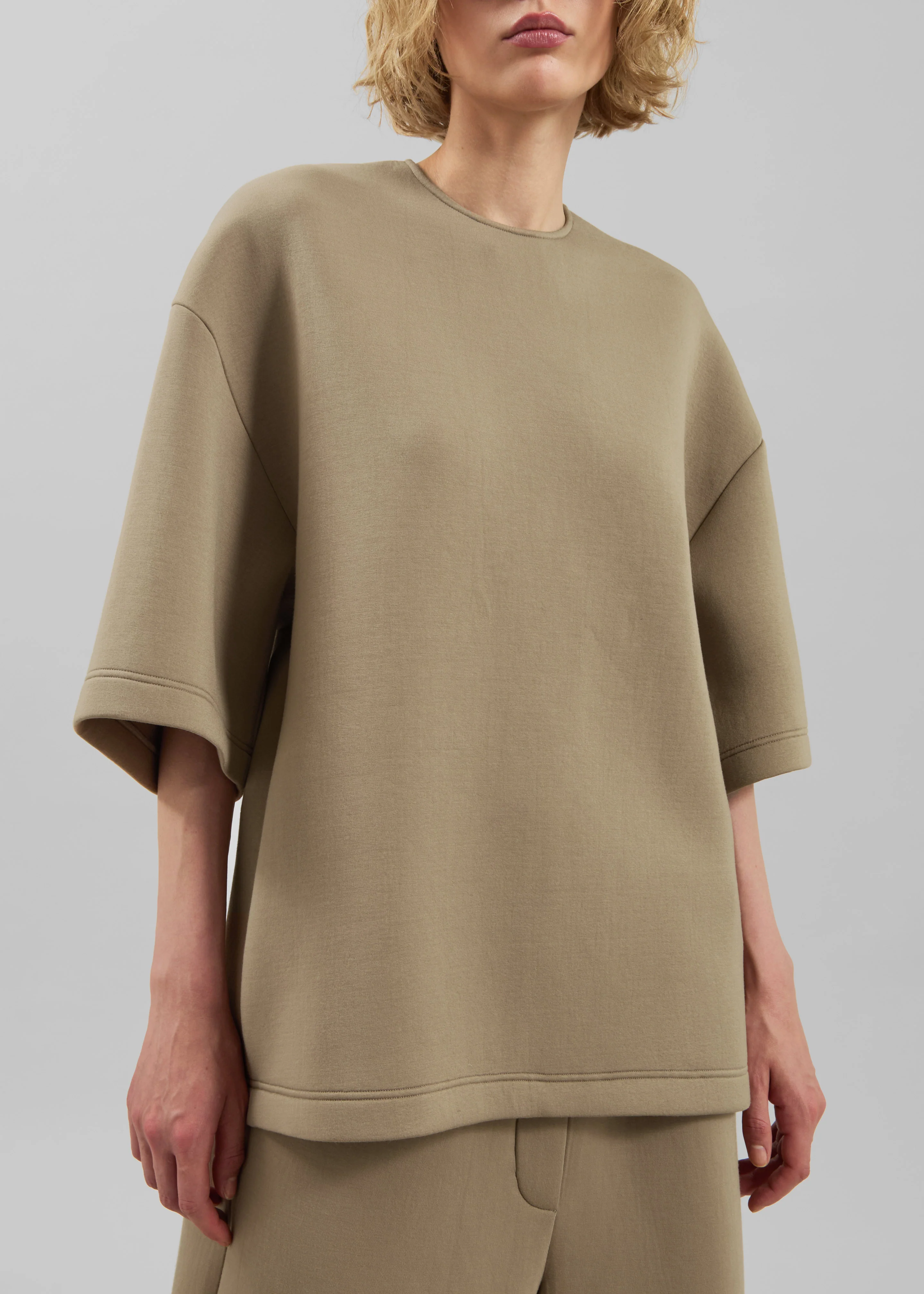 Delancey Neoprene Tee - Camel - Image 6